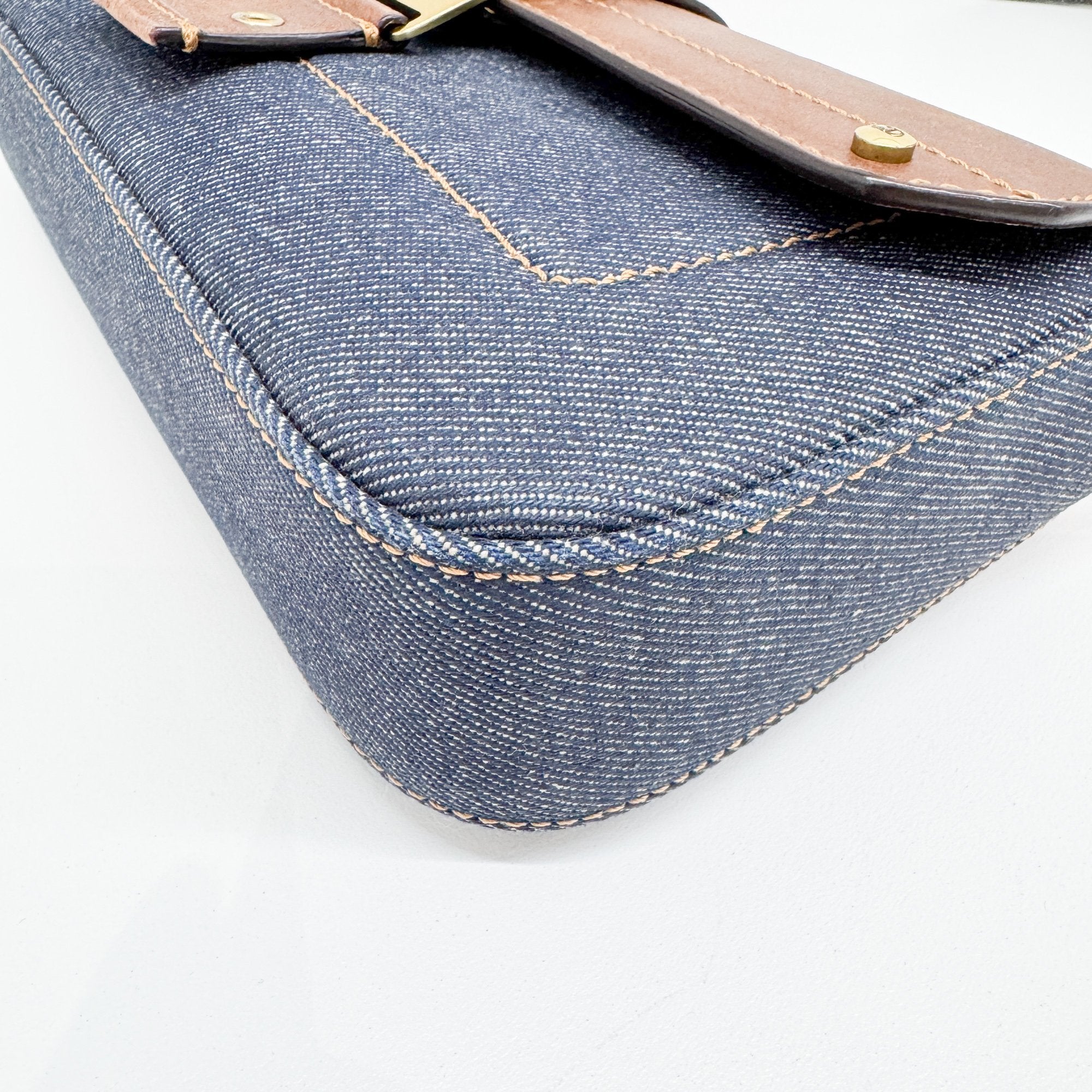 Columbus Blue Denim Shoulder Bag