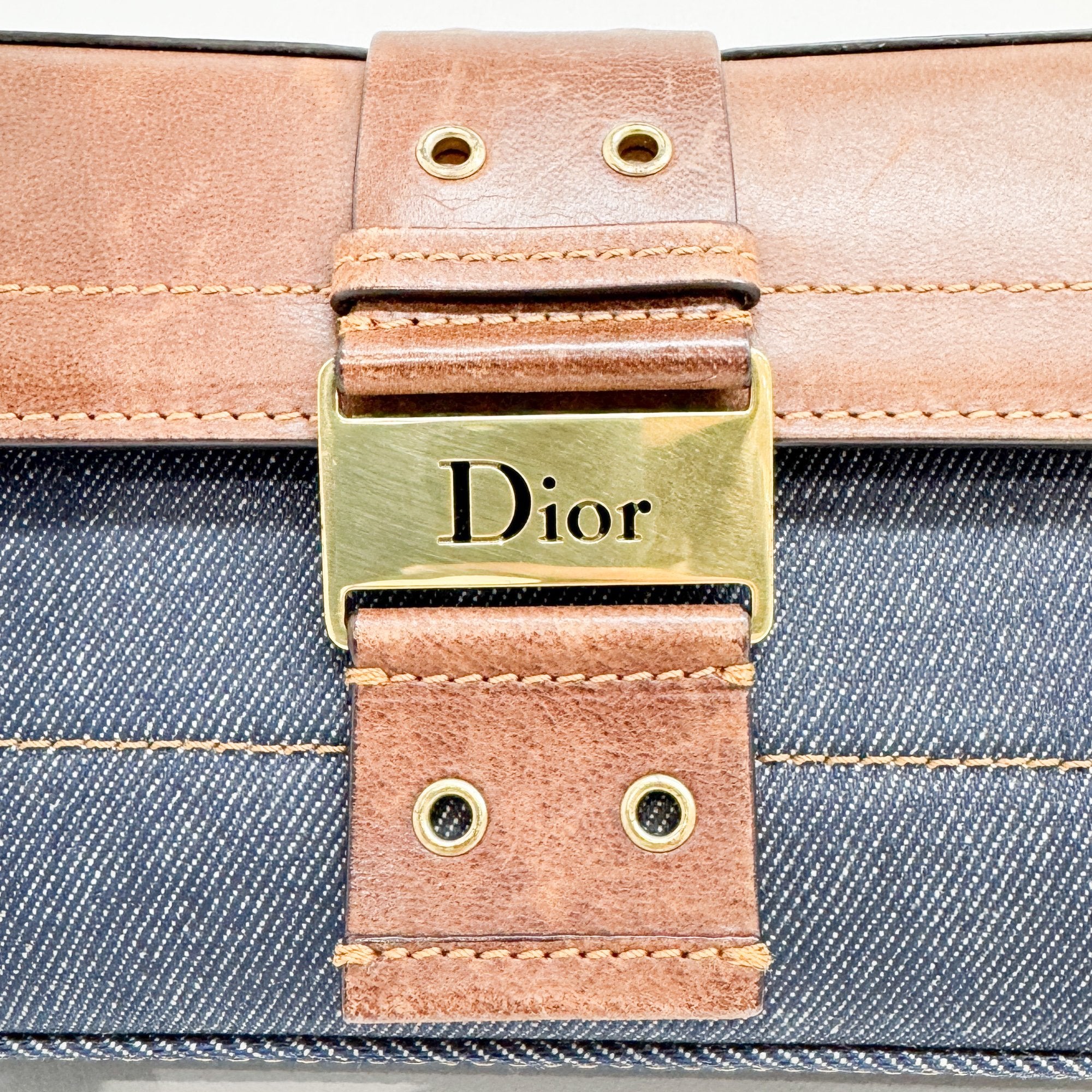 Columbus Blue Denim Shoulder Bag