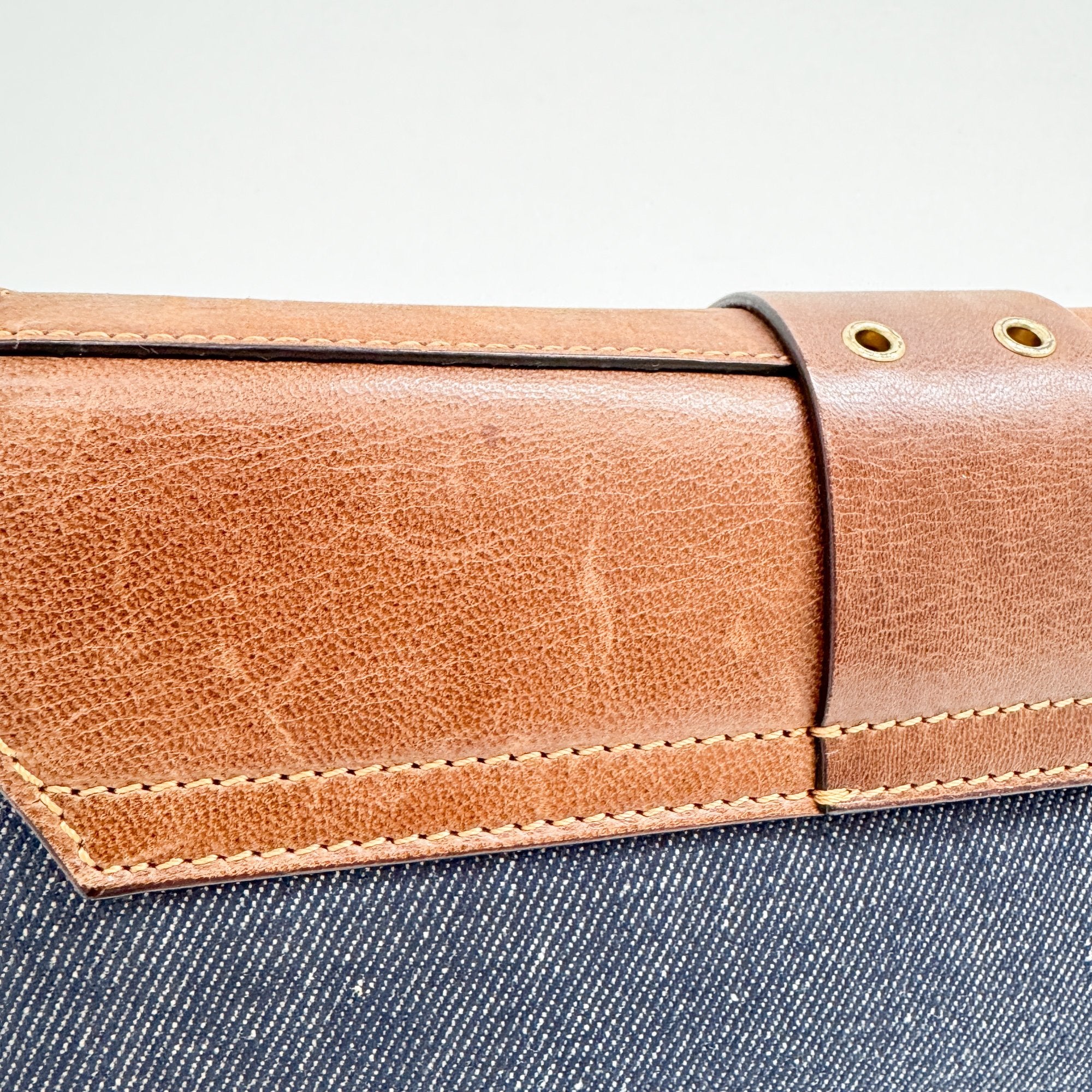 Columbus Blue Denim Shoulder Bag