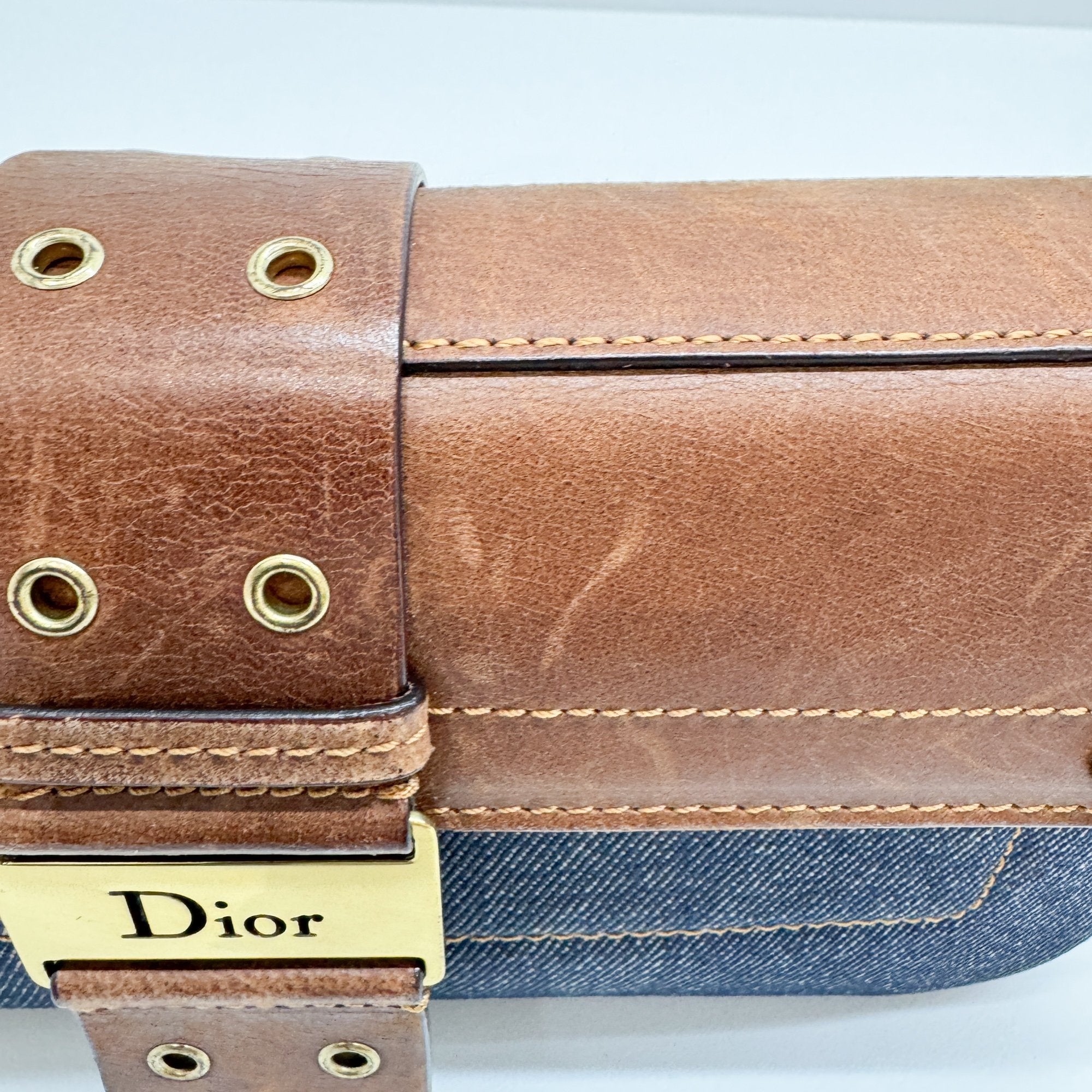 Columbus Blue Denim Shoulder Bag