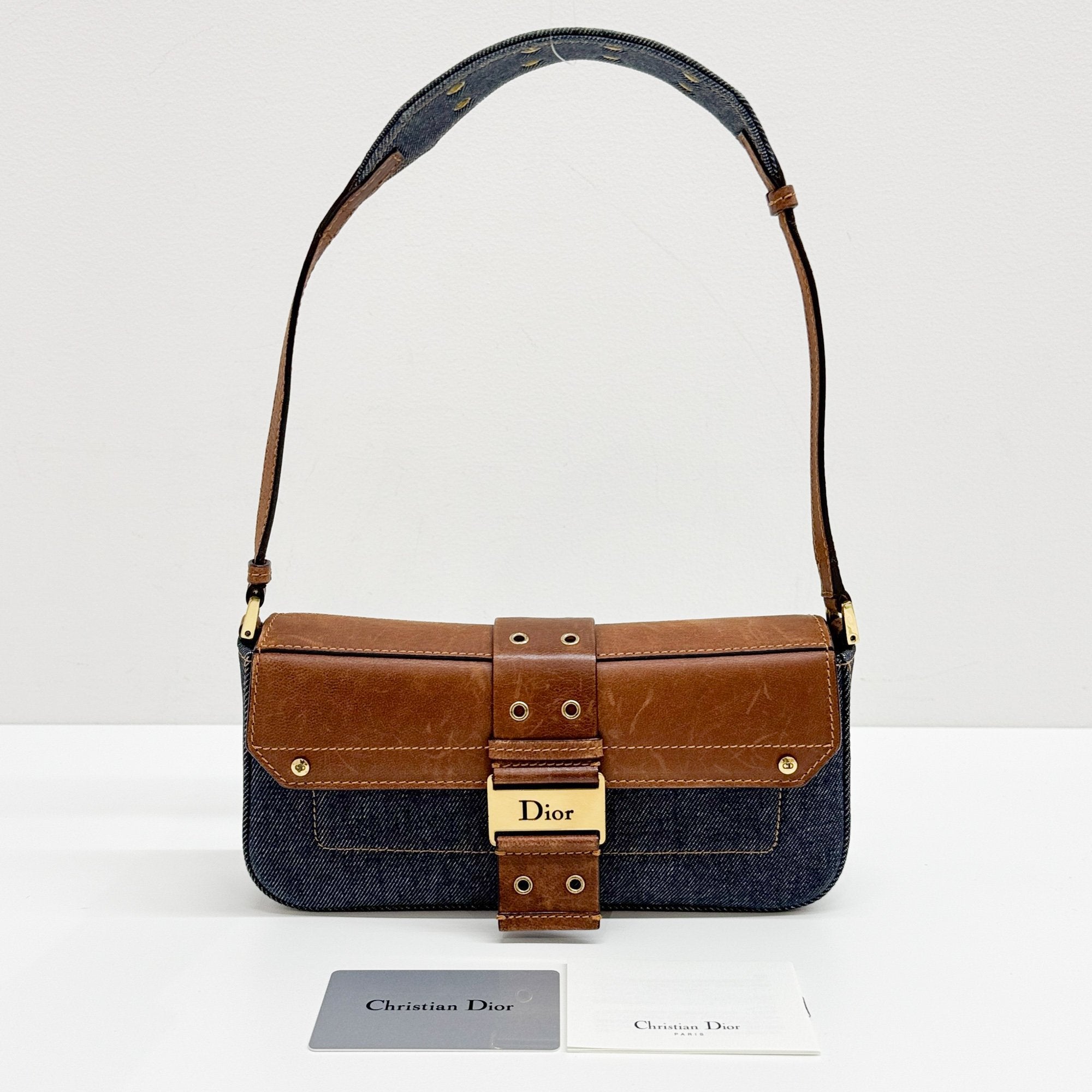 Columbus Blue Denim Shoulder Bag