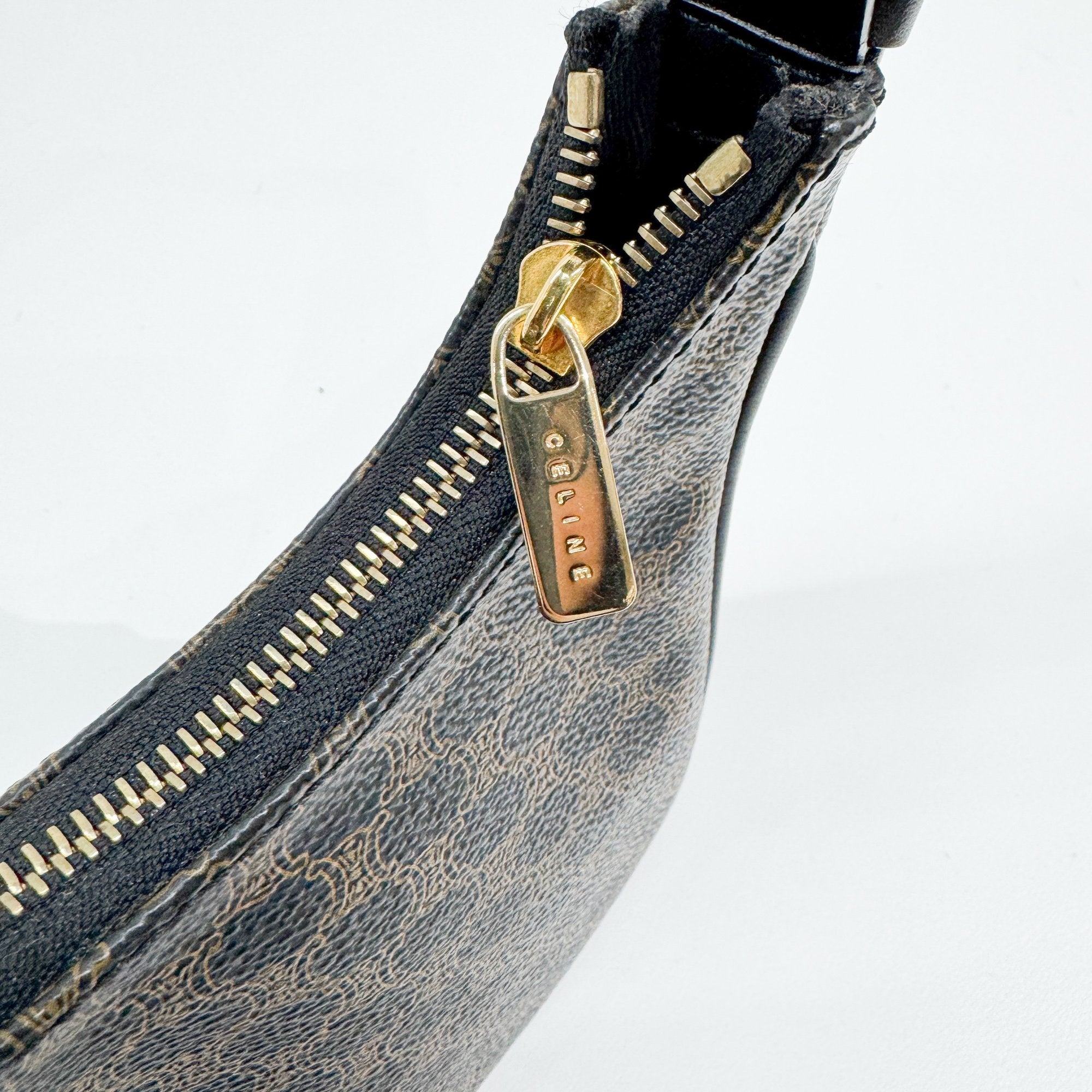 Brown Macadam Triomphe Canvas Shoulder Bag