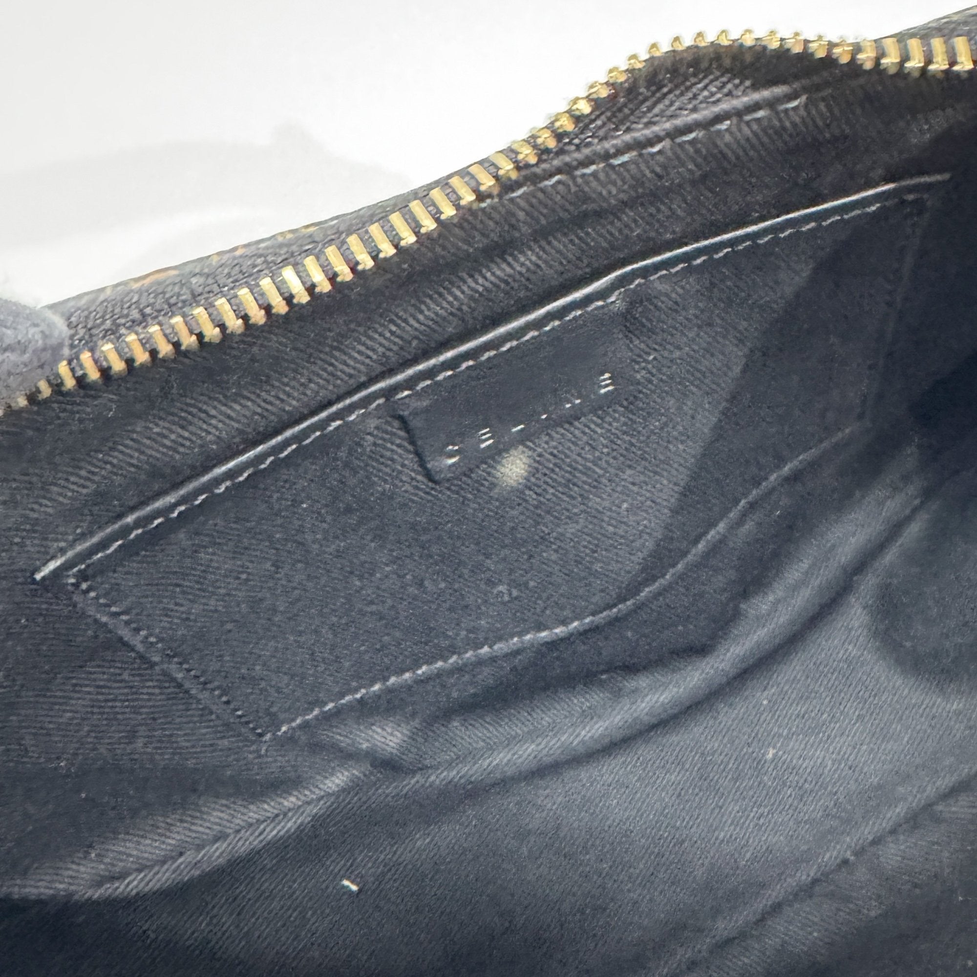 Brown Macadam Triomphe Canvas Shoulder Bag