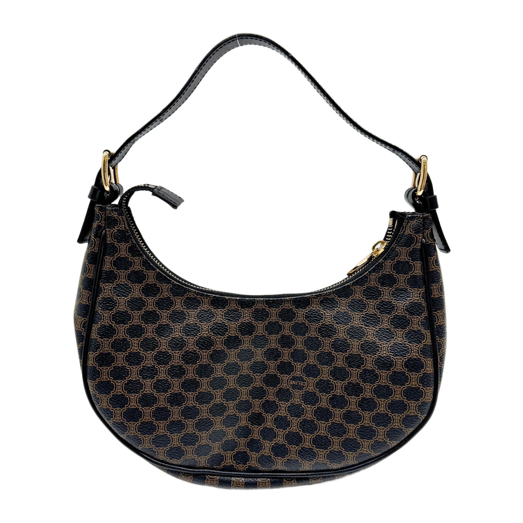 Brown Macadam Triomphe Canvas Shoulder Bag