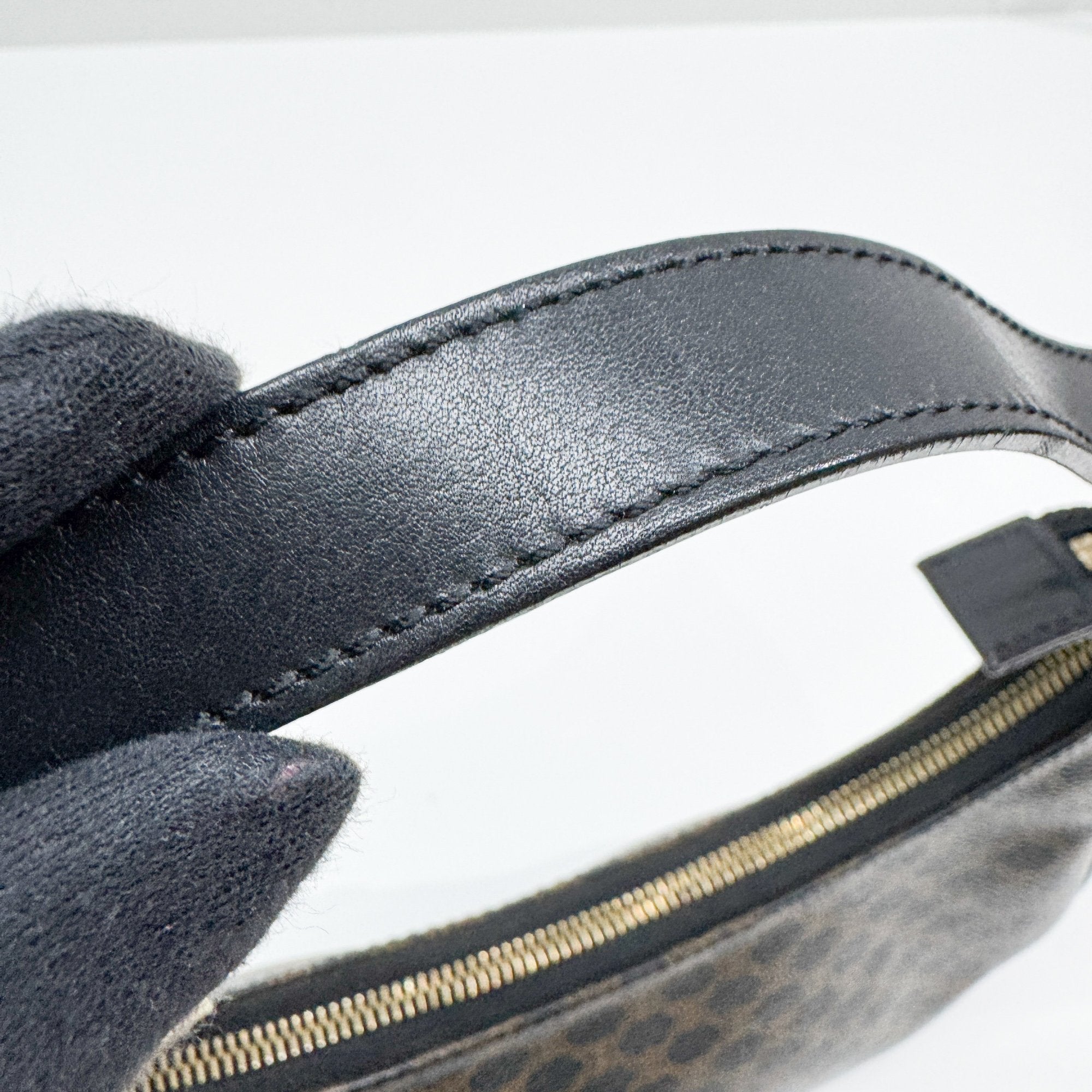 Brown Macadam Triomphe Canvas Shoulder Bag