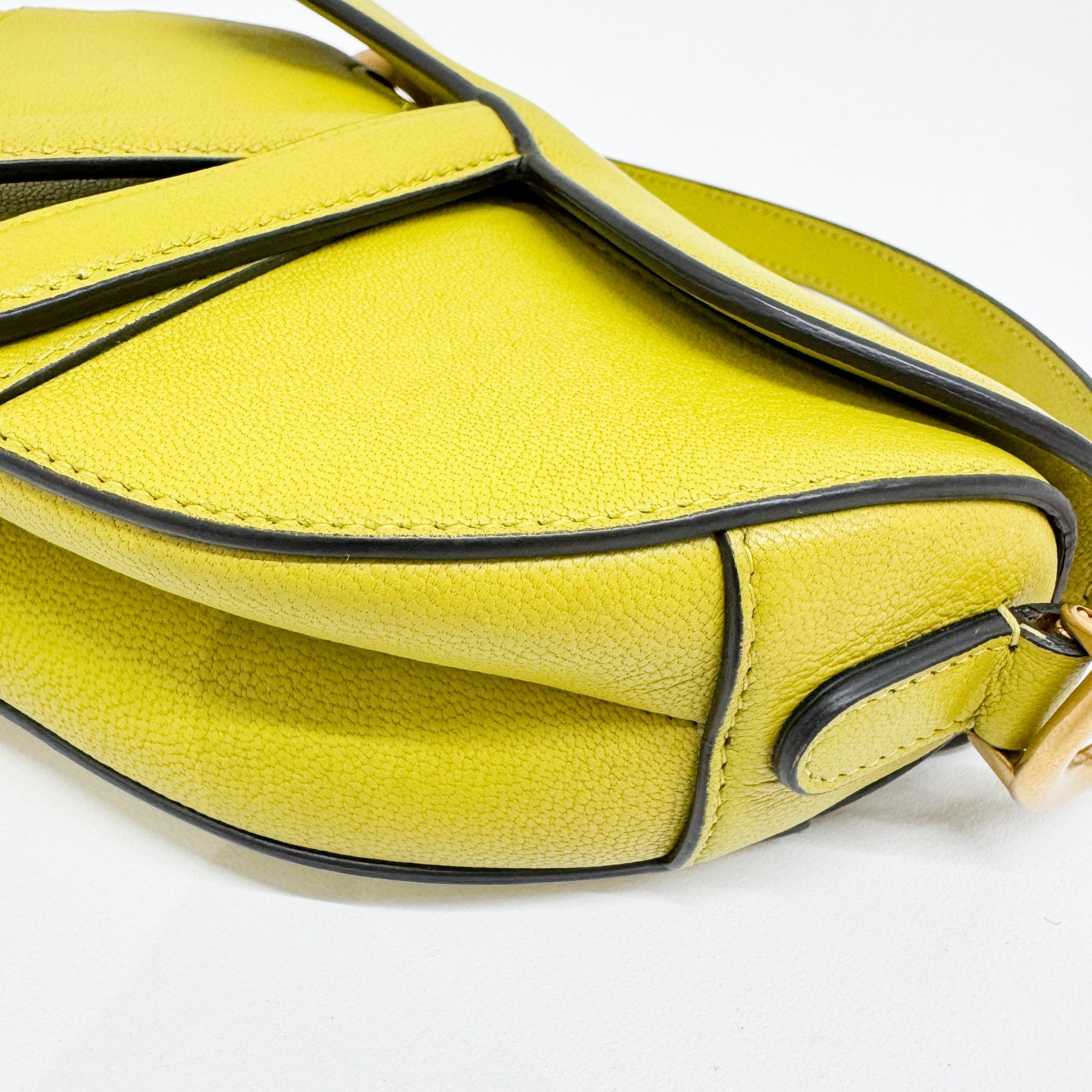 Mini Saddle Lime Green Handbag