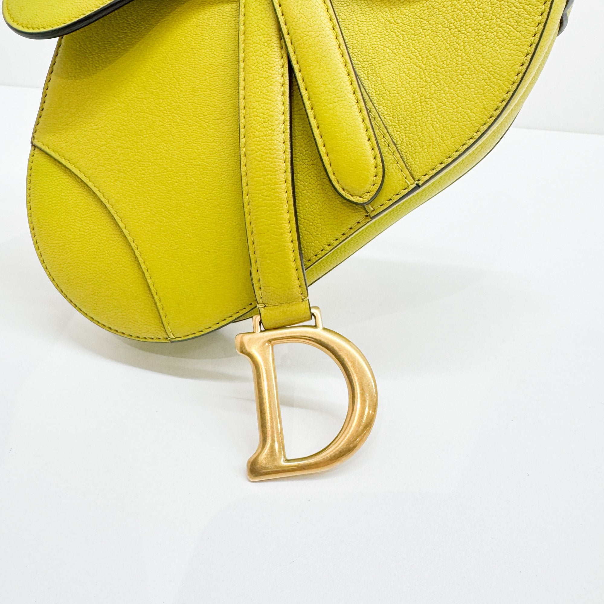 Mini Saddle Lime Green Handbag
