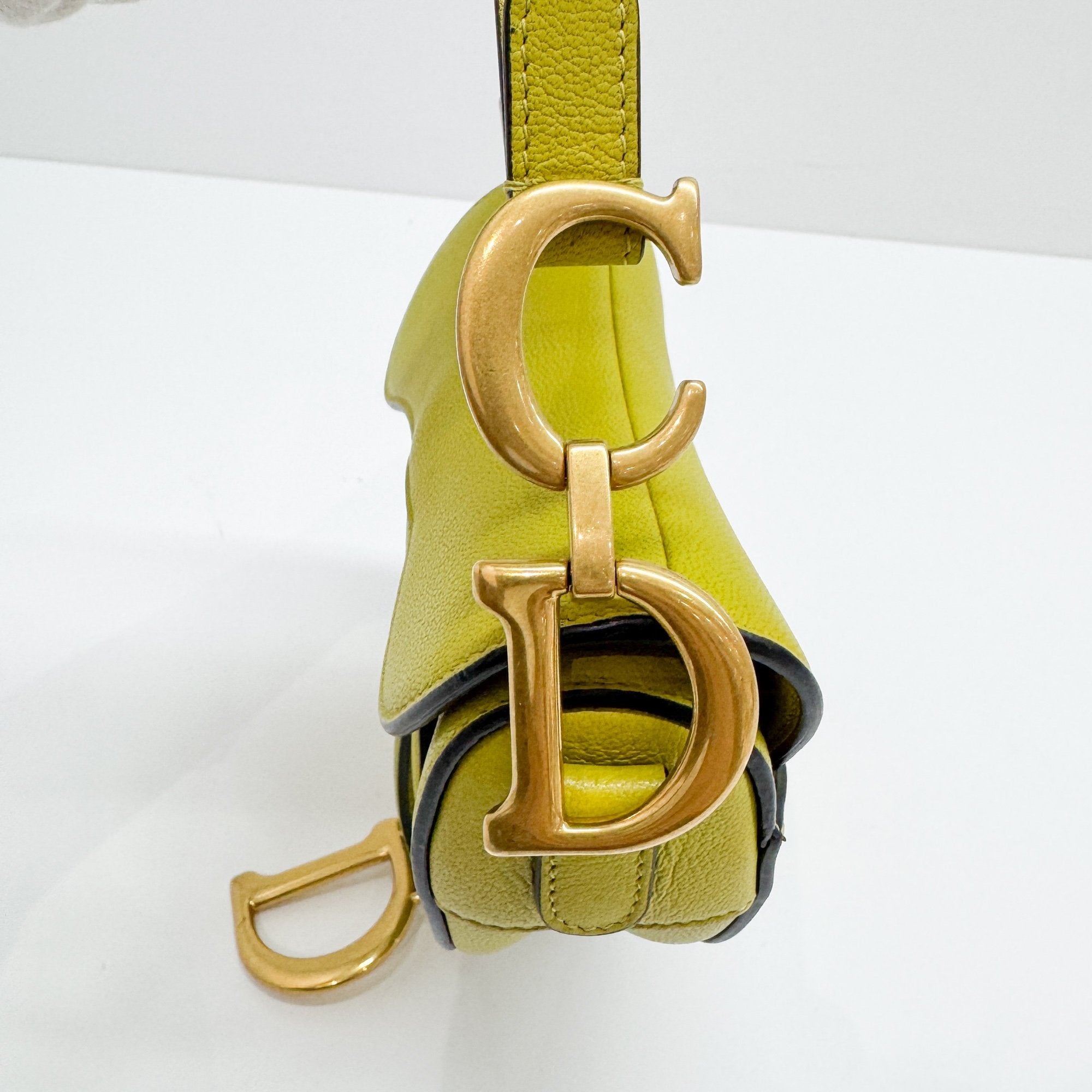 Mini Saddle Lime Green Handbag