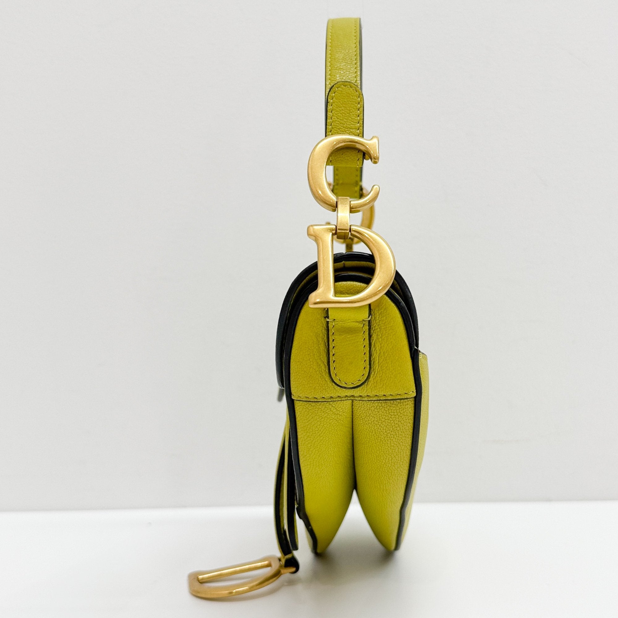 Mini Saddle Lime Green Handbag