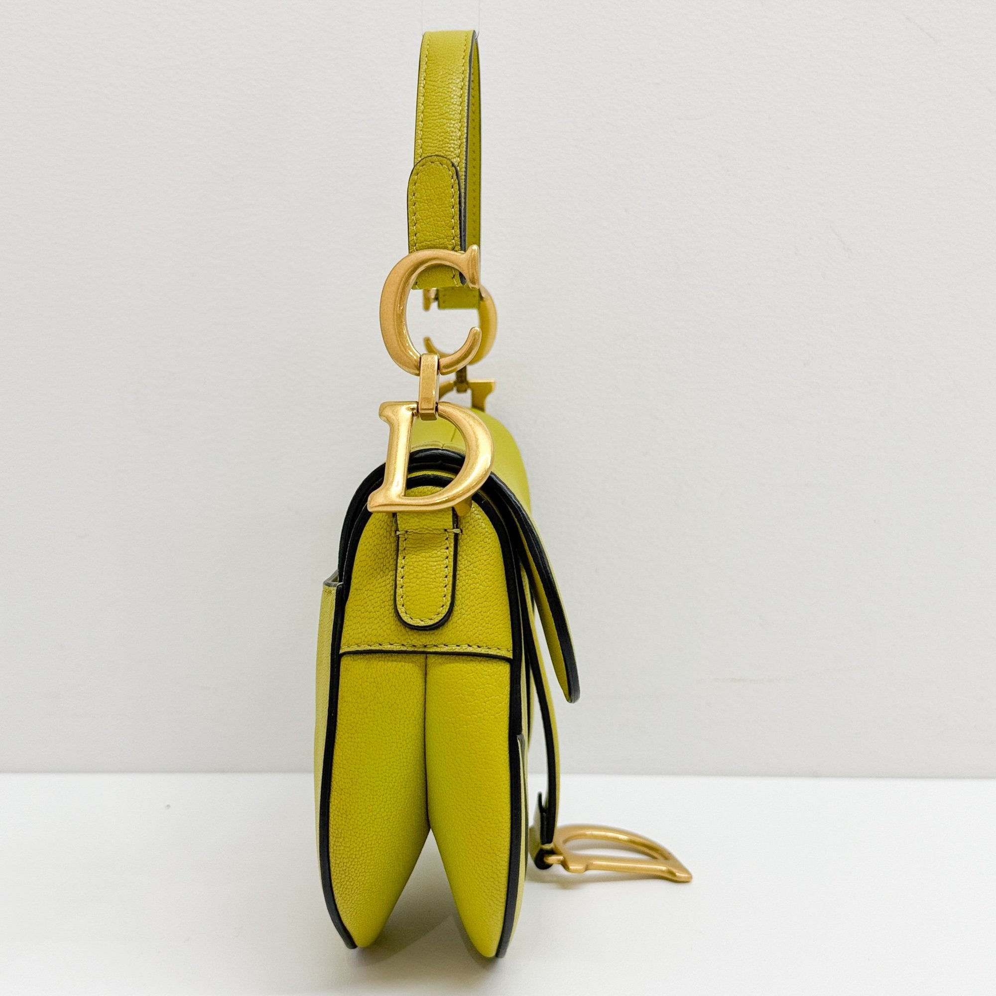 Mini Saddle Lime Green Handbag