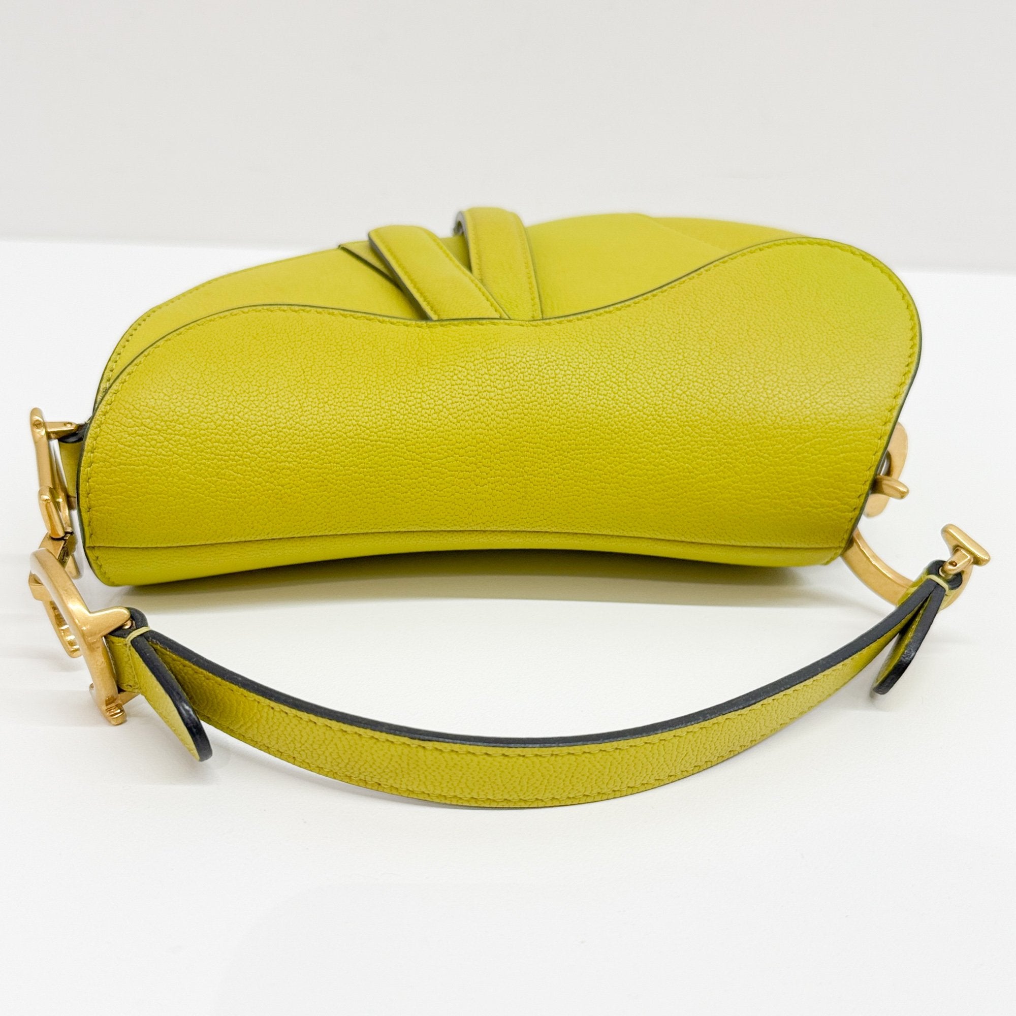 Mini Saddle Lime Green Handbag