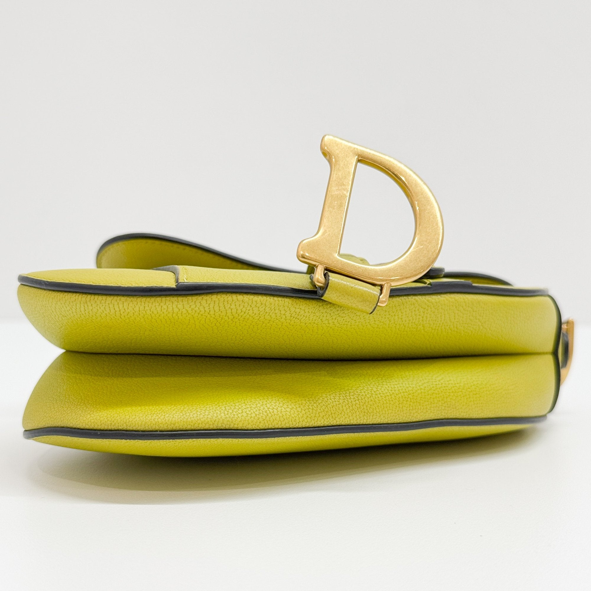 Mini Saddle Lime Green Handbag