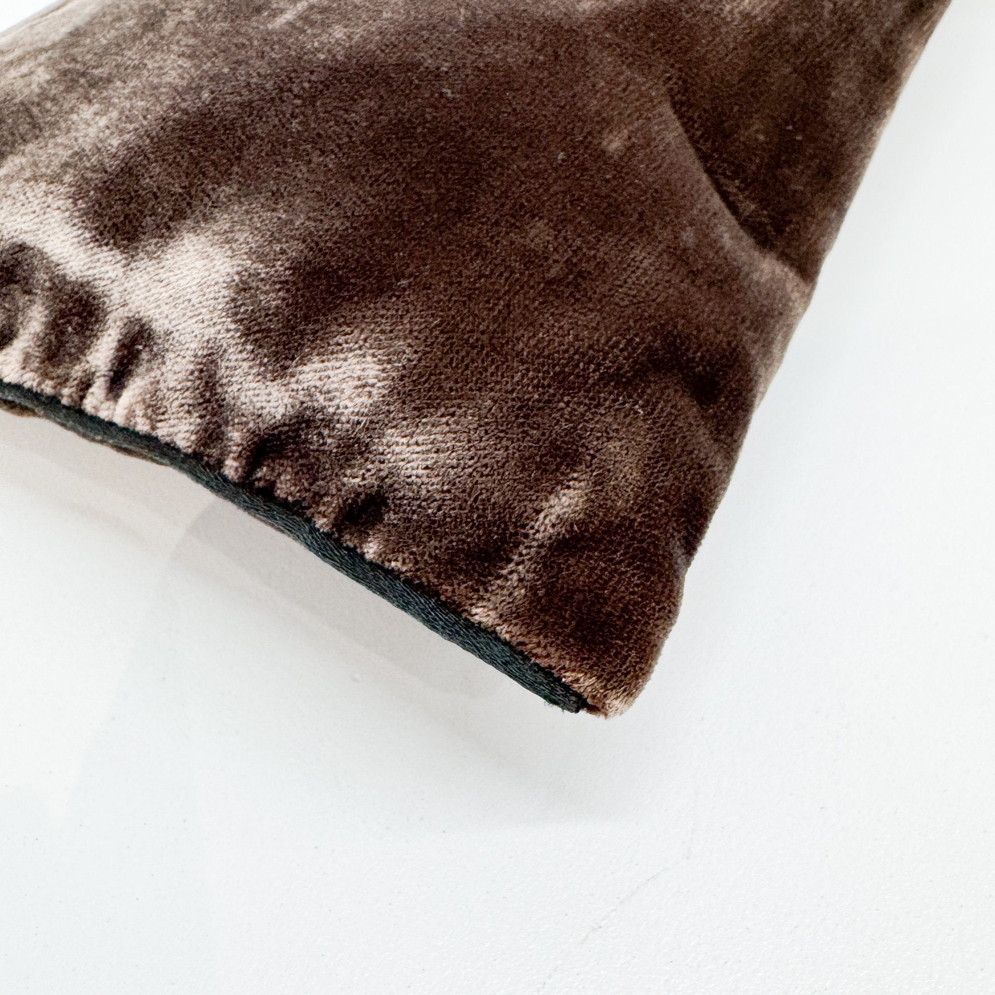 Brown Velvet Shoulder Bag