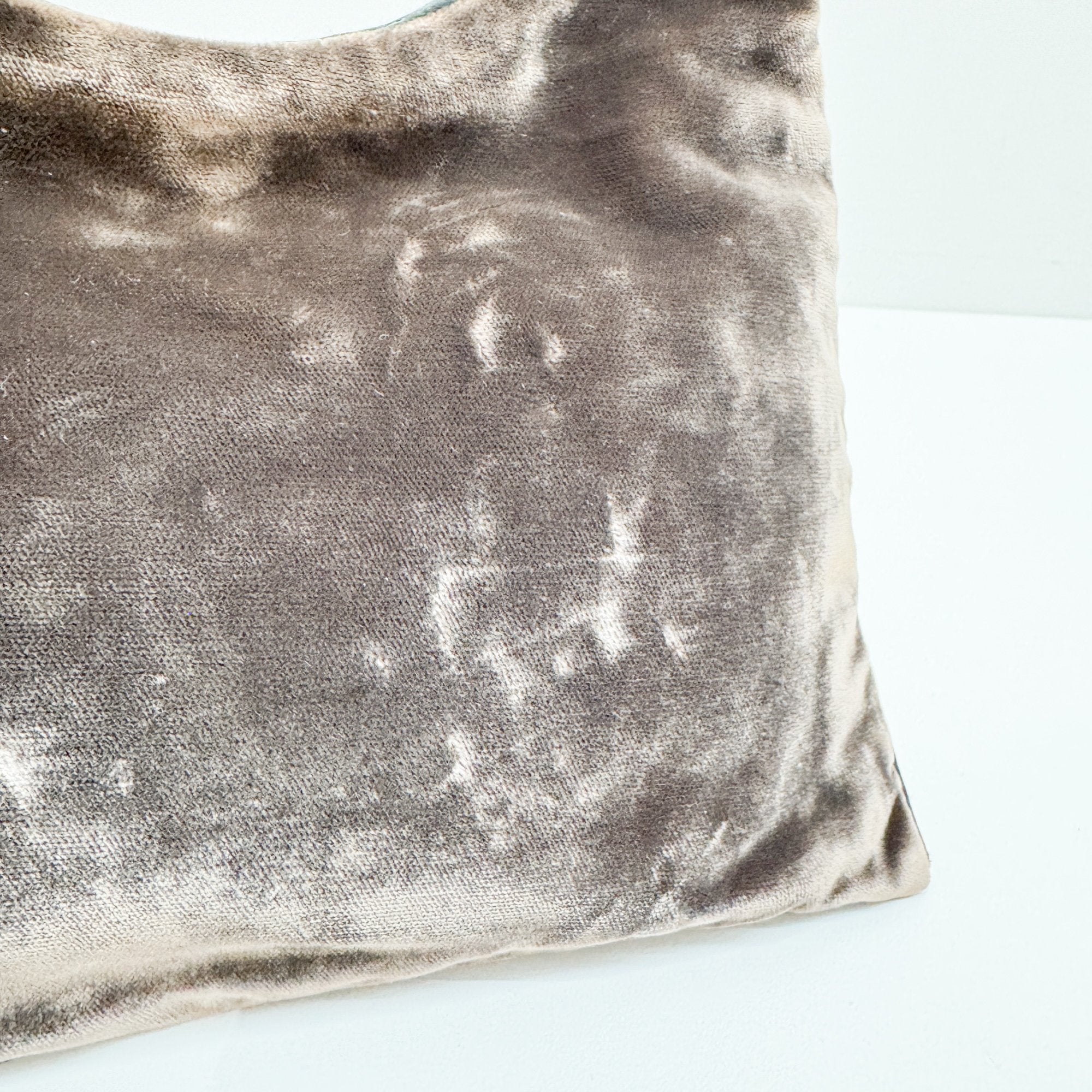 Brown Velvet Shoulder Bag