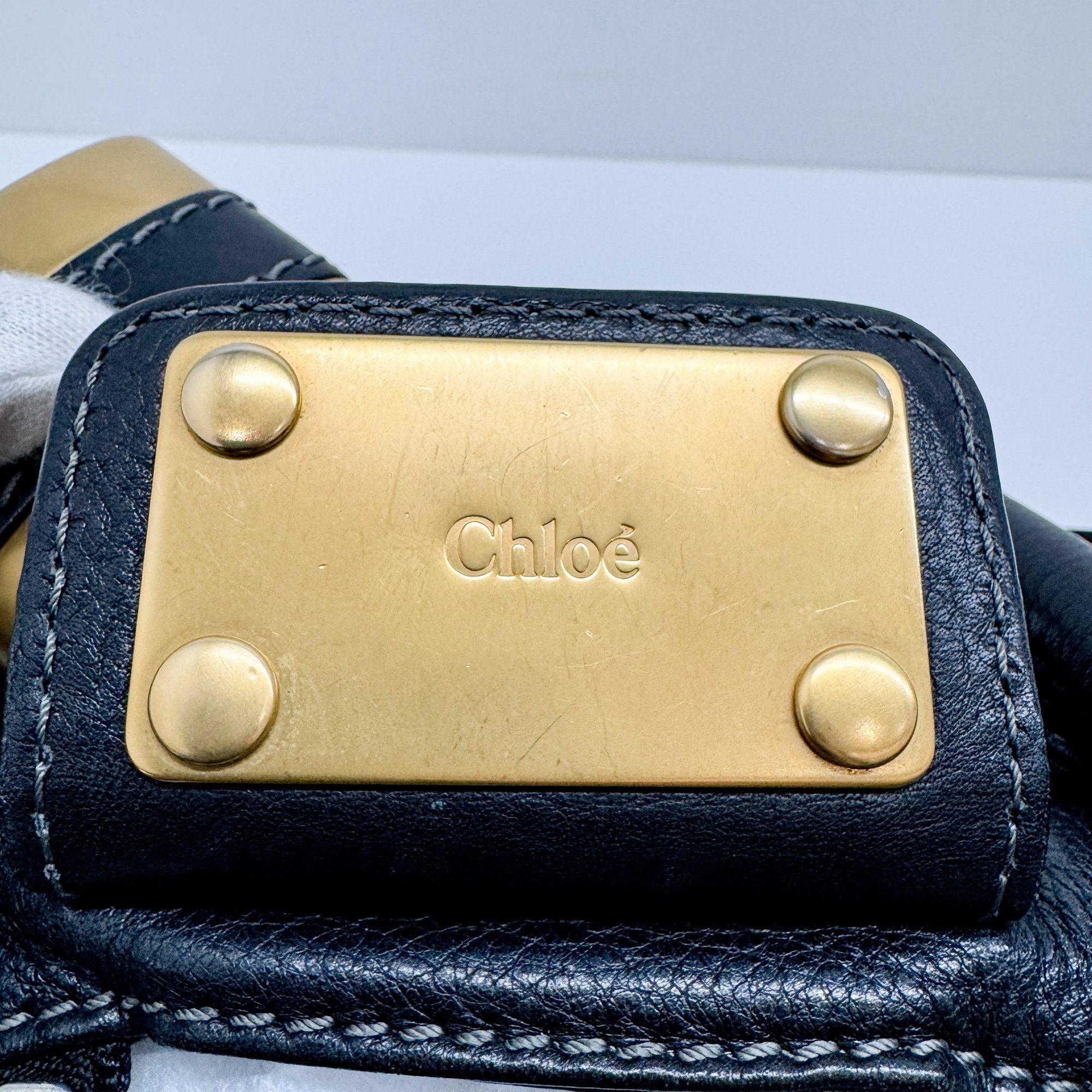 Paddington Black Leather Shoulder Bag