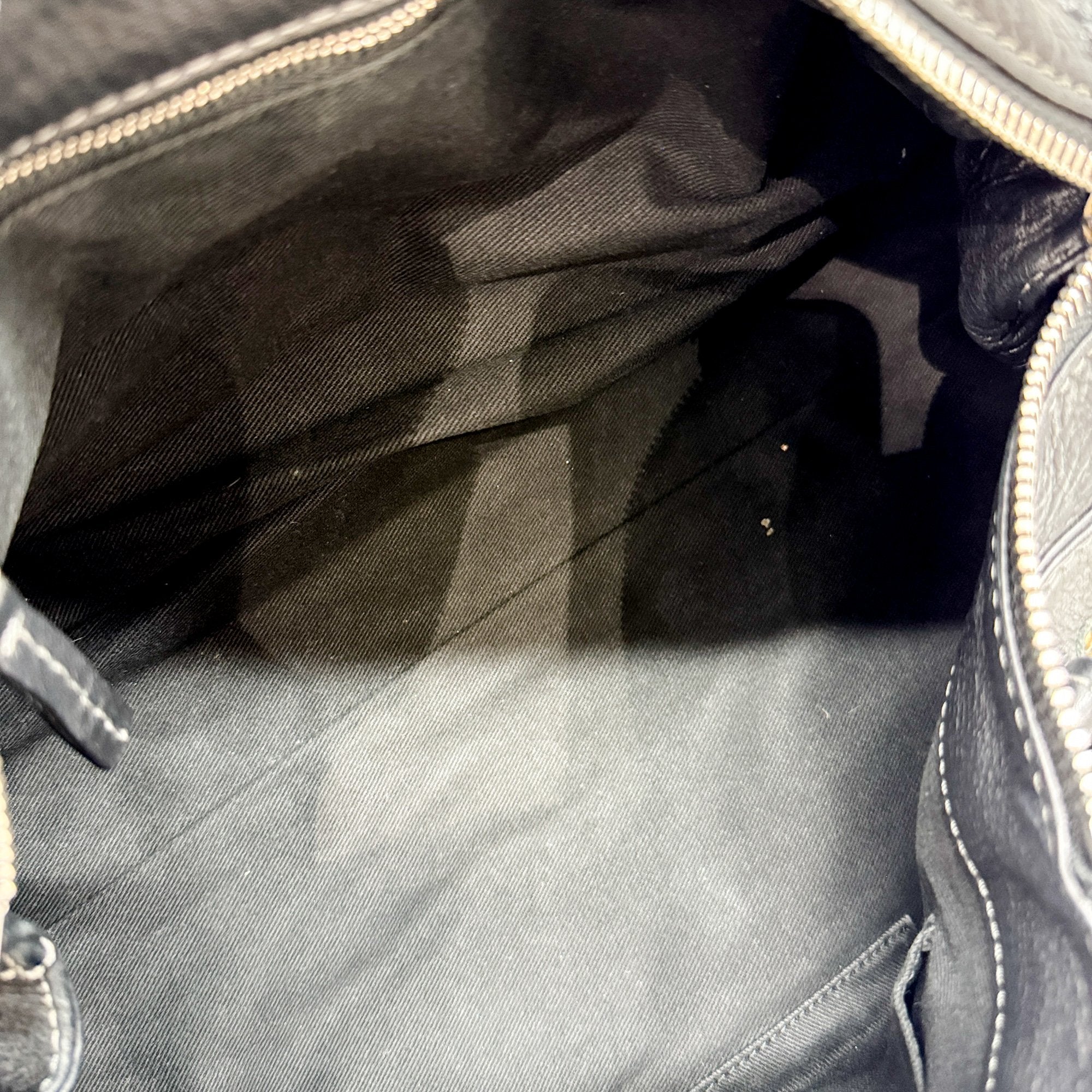 Paddington Black Leather Shoulder Bag