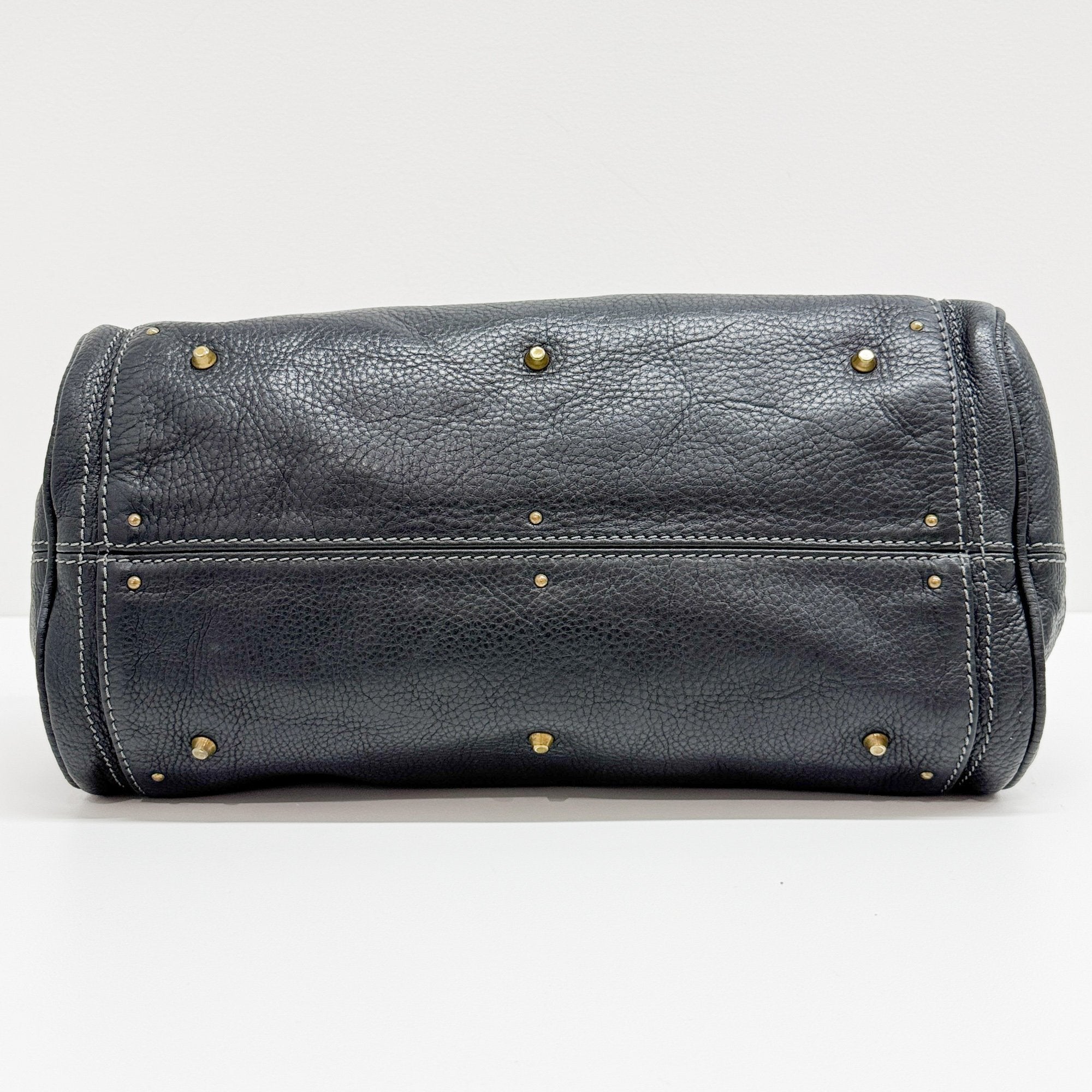 Paddington Black Leather Shoulder Bag