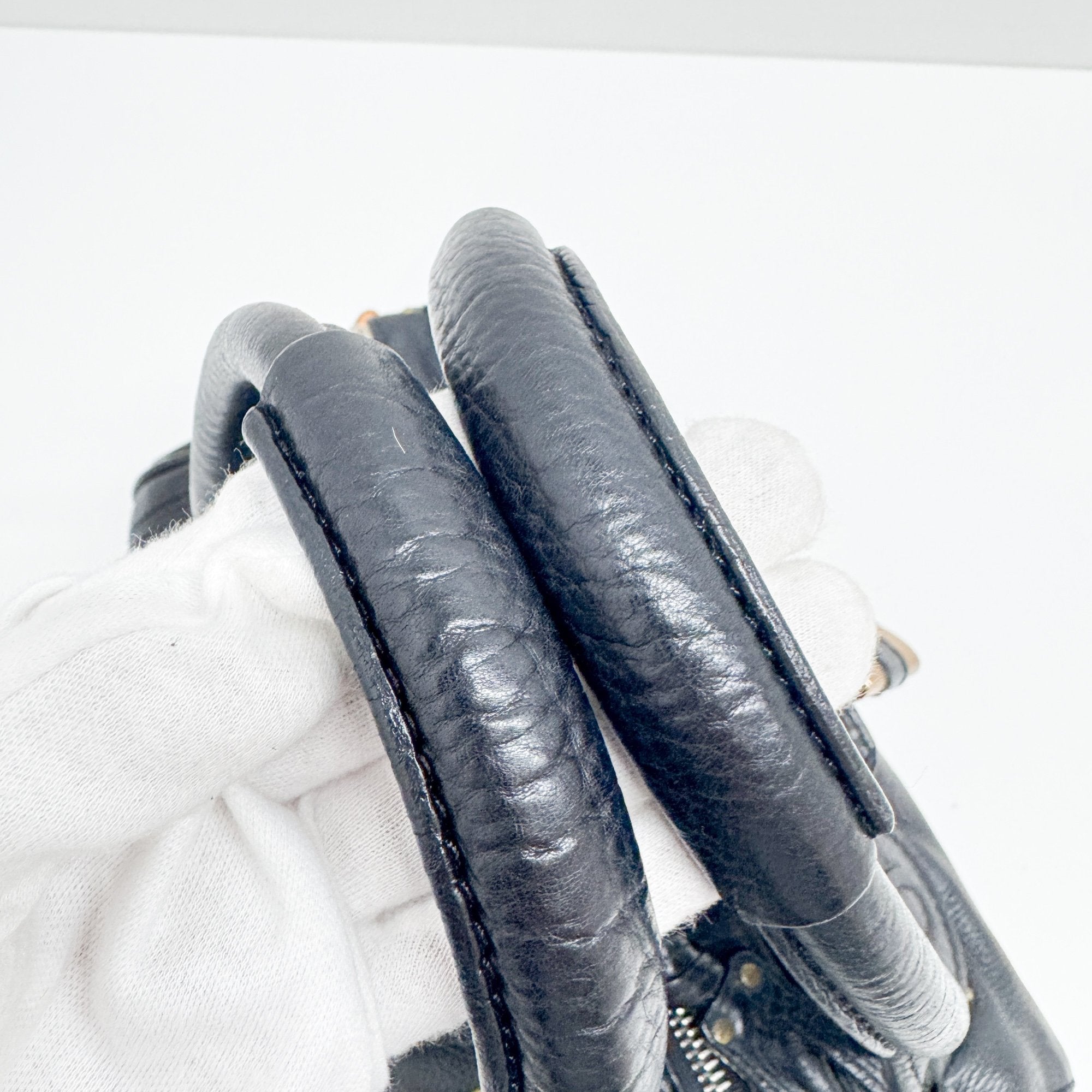 Paddington Black Leather Shoulder Bag