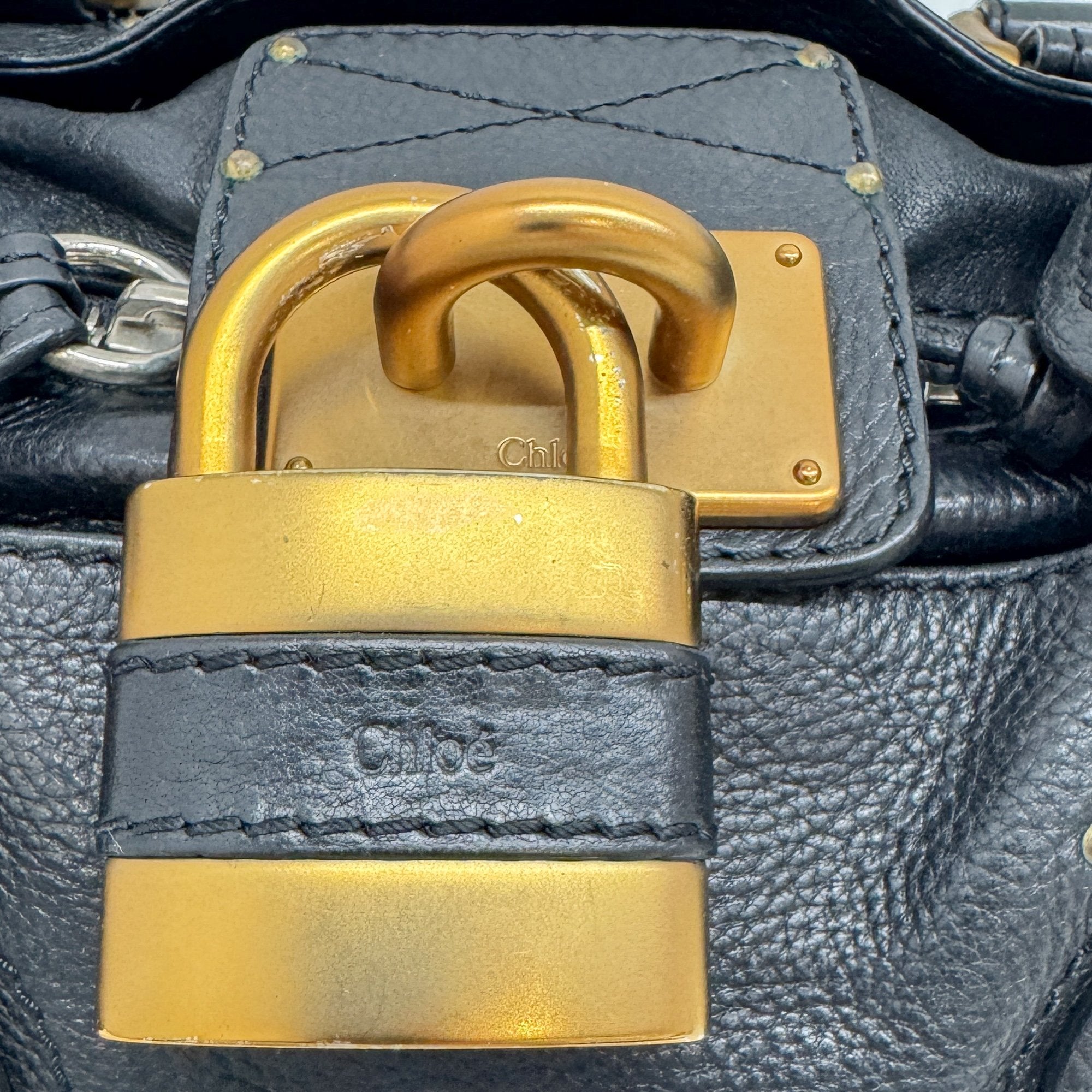 Paddington Black Leather Shoulder Bag