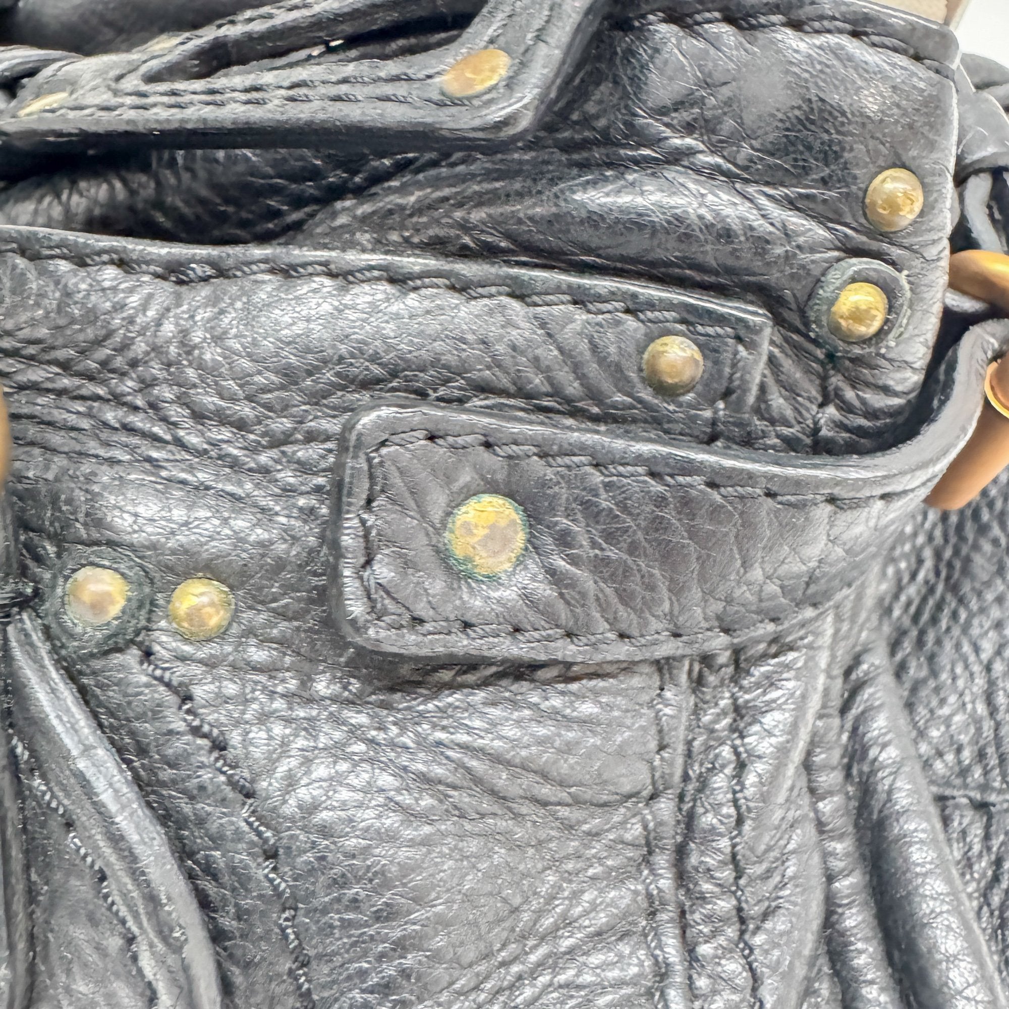 Paddington Black Leather Shoulder Bag