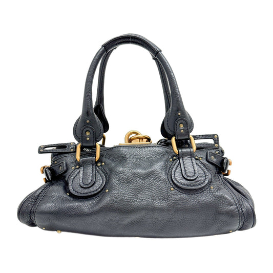 Paddington Black Leather Shoulder Bag