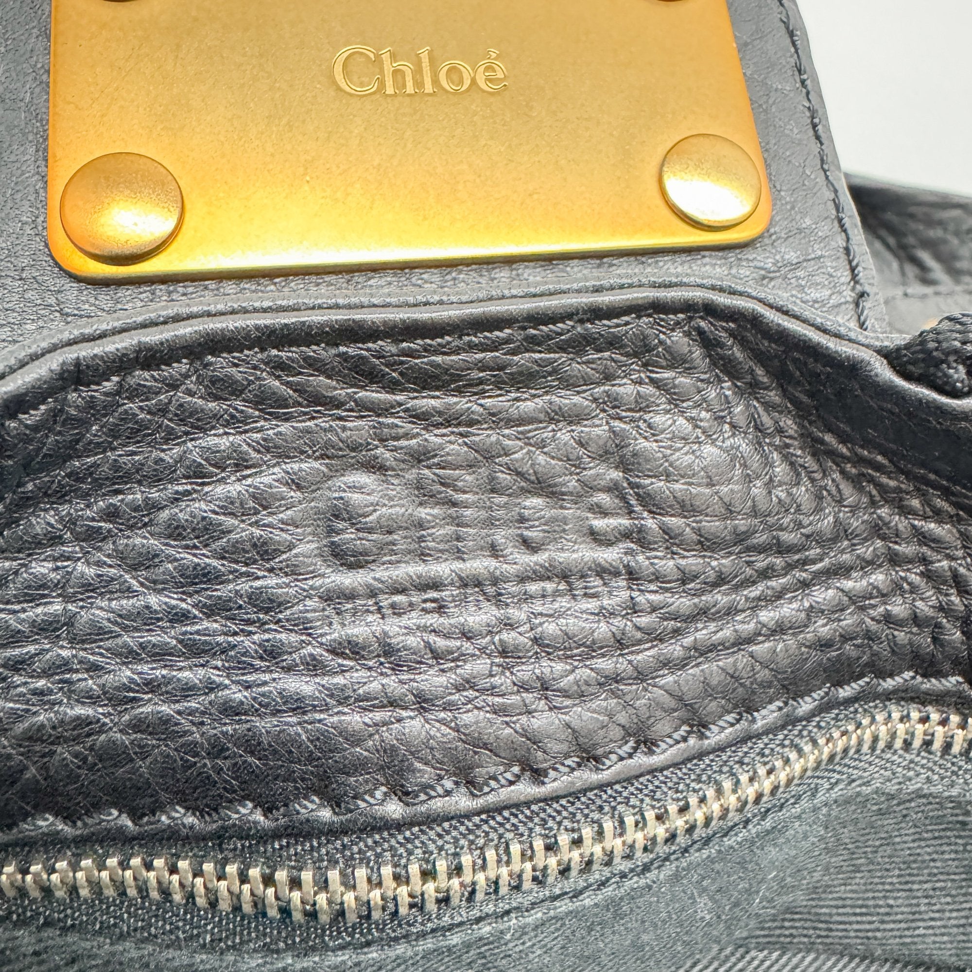 Paddington Black Leather Shoulder Bag