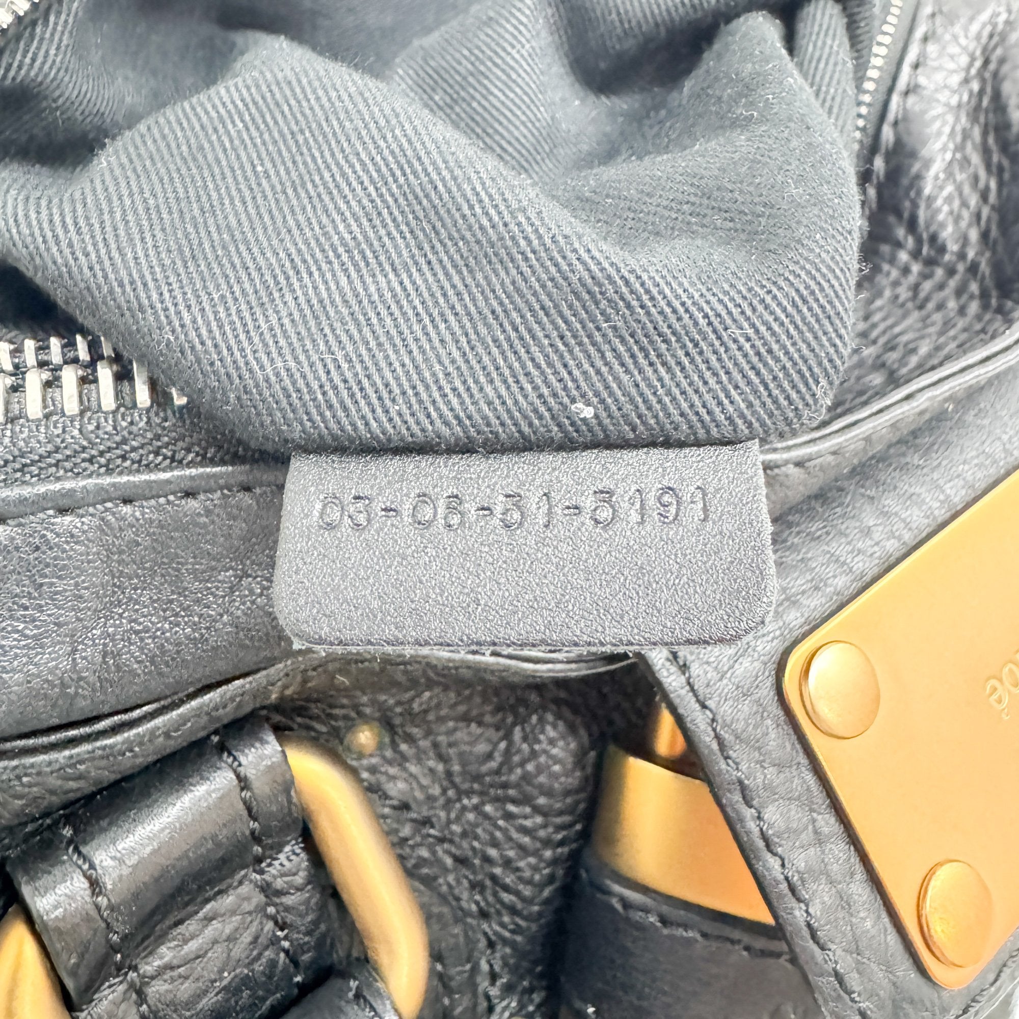 Paddington Black Leather Shoulder Bag