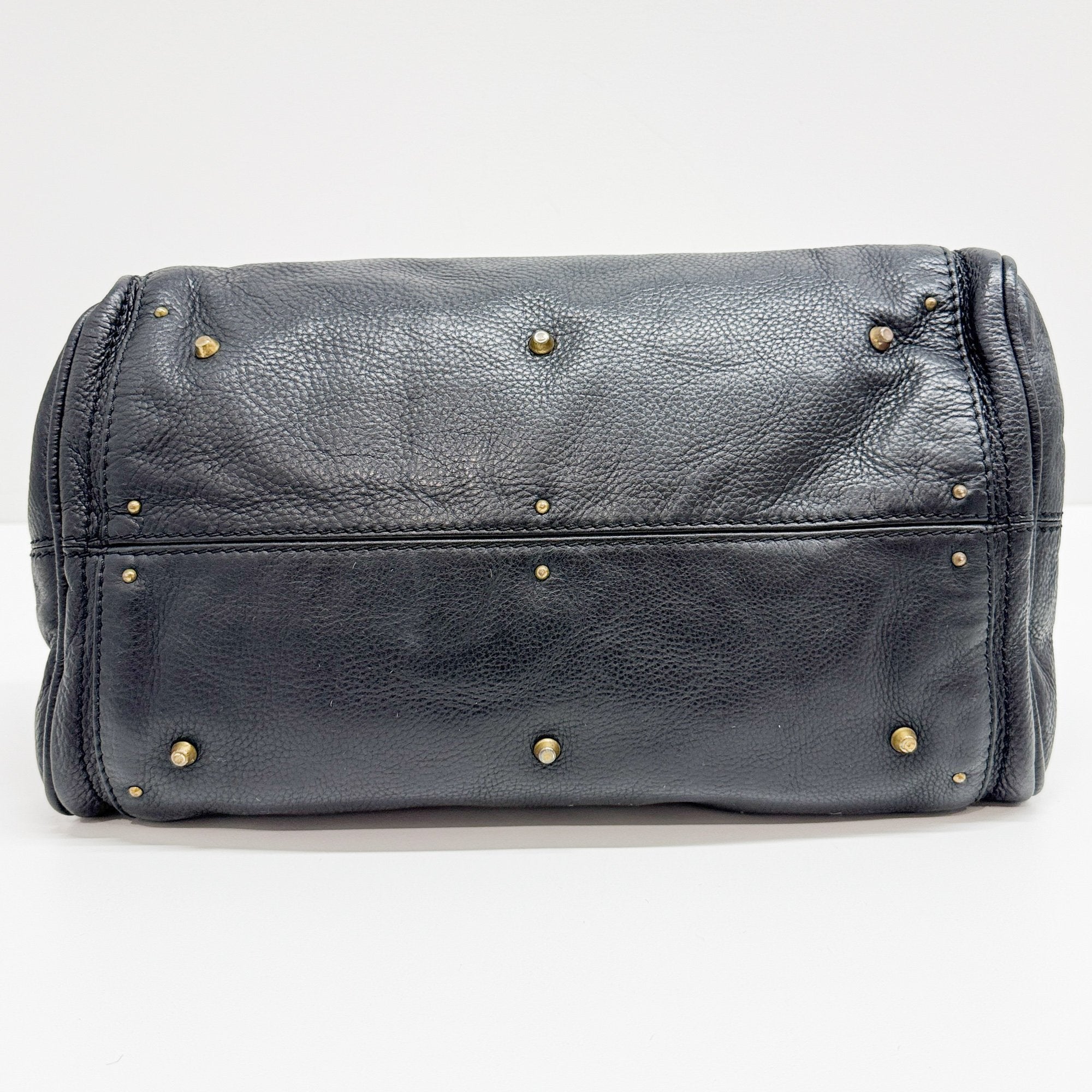 Paddington Black Leather Shoulder Bag