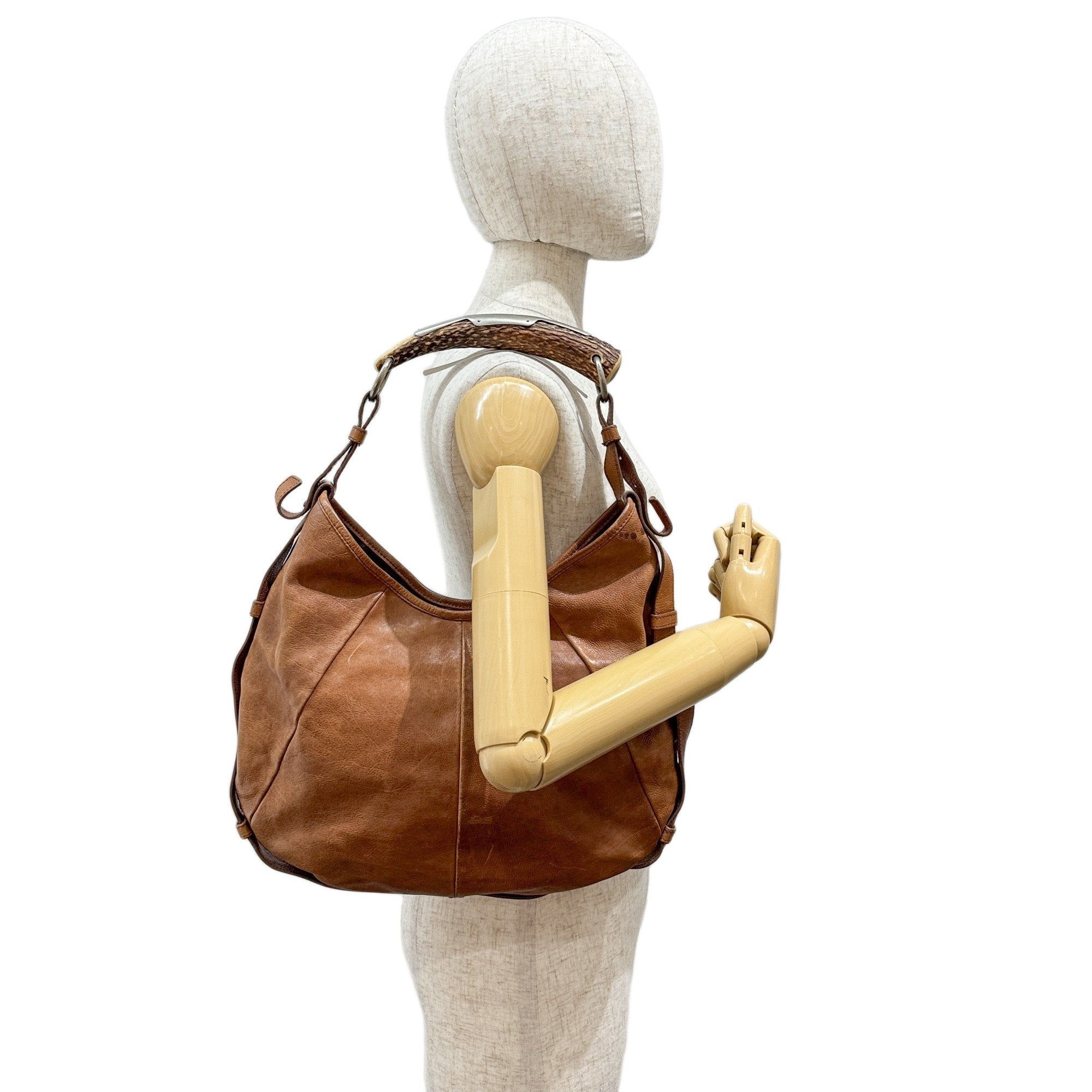 Mombasa Brown Leather Shoulder Bag