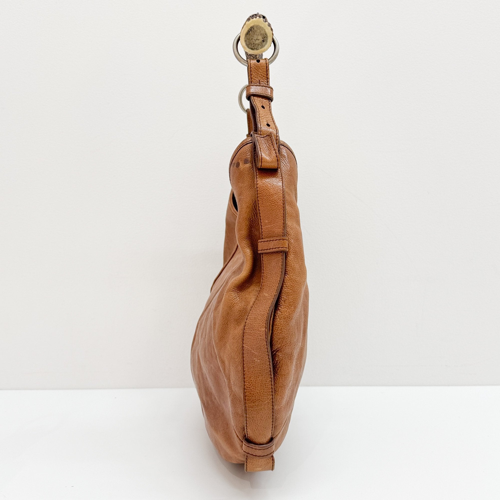 Mombasa Brown Leather Shoulder Bag