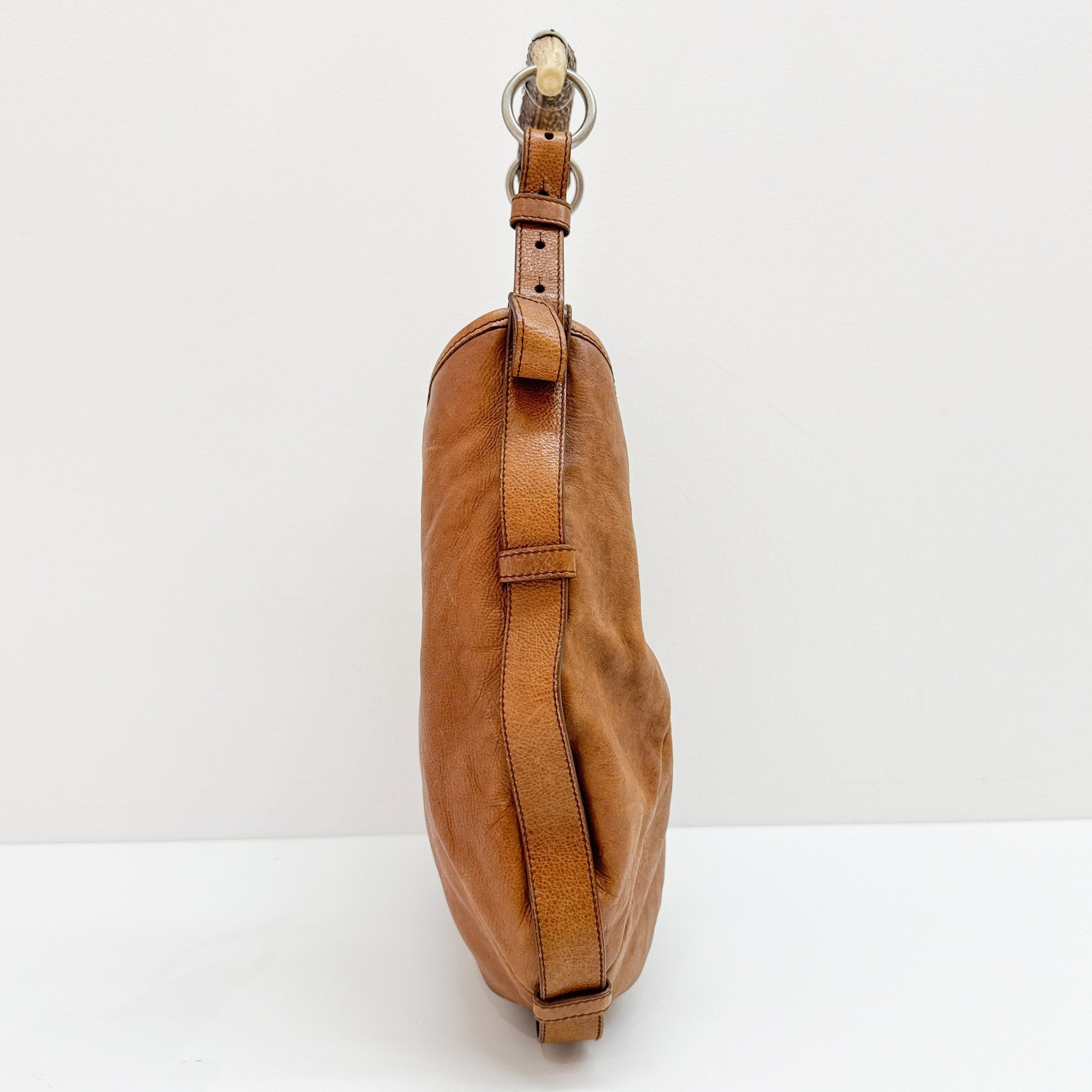 Mombasa Brown Leather Shoulder Bag