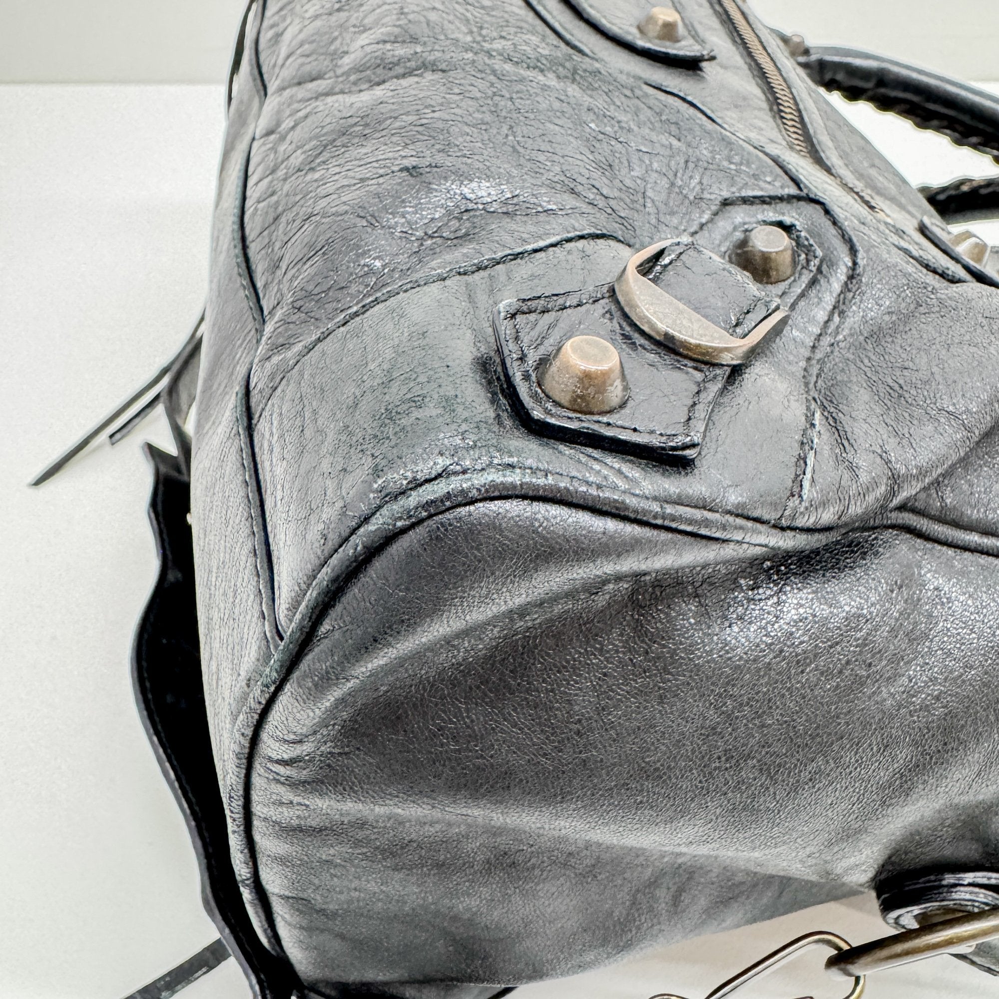 Twiggi Black Leather Two Way Bag