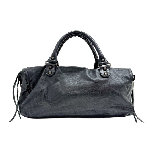 Twiggi Black Leather Two Way Bag