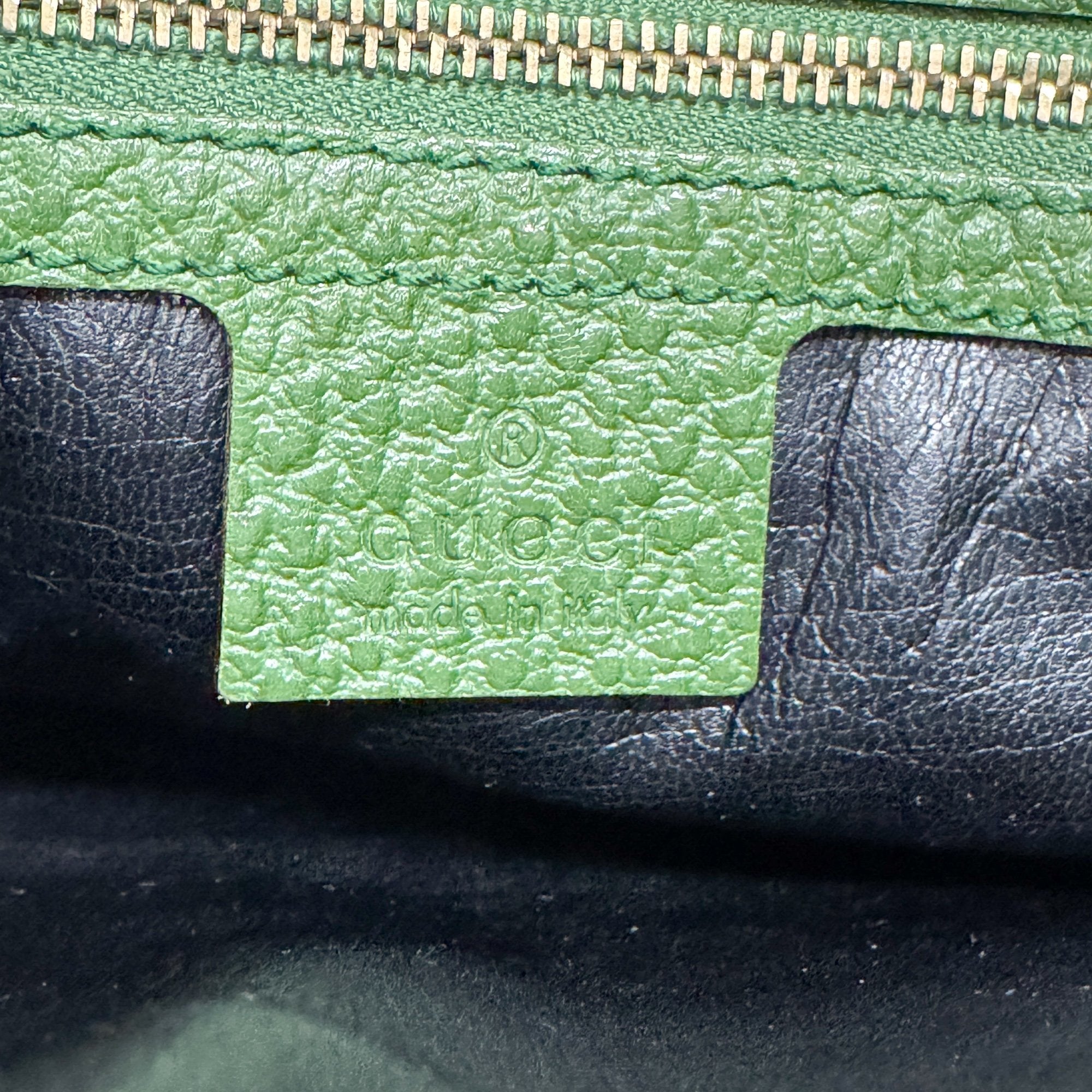 Jackie Green Leather Shoulder Bag