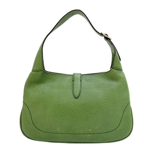 Jackie Green Leather Shoulder Bag