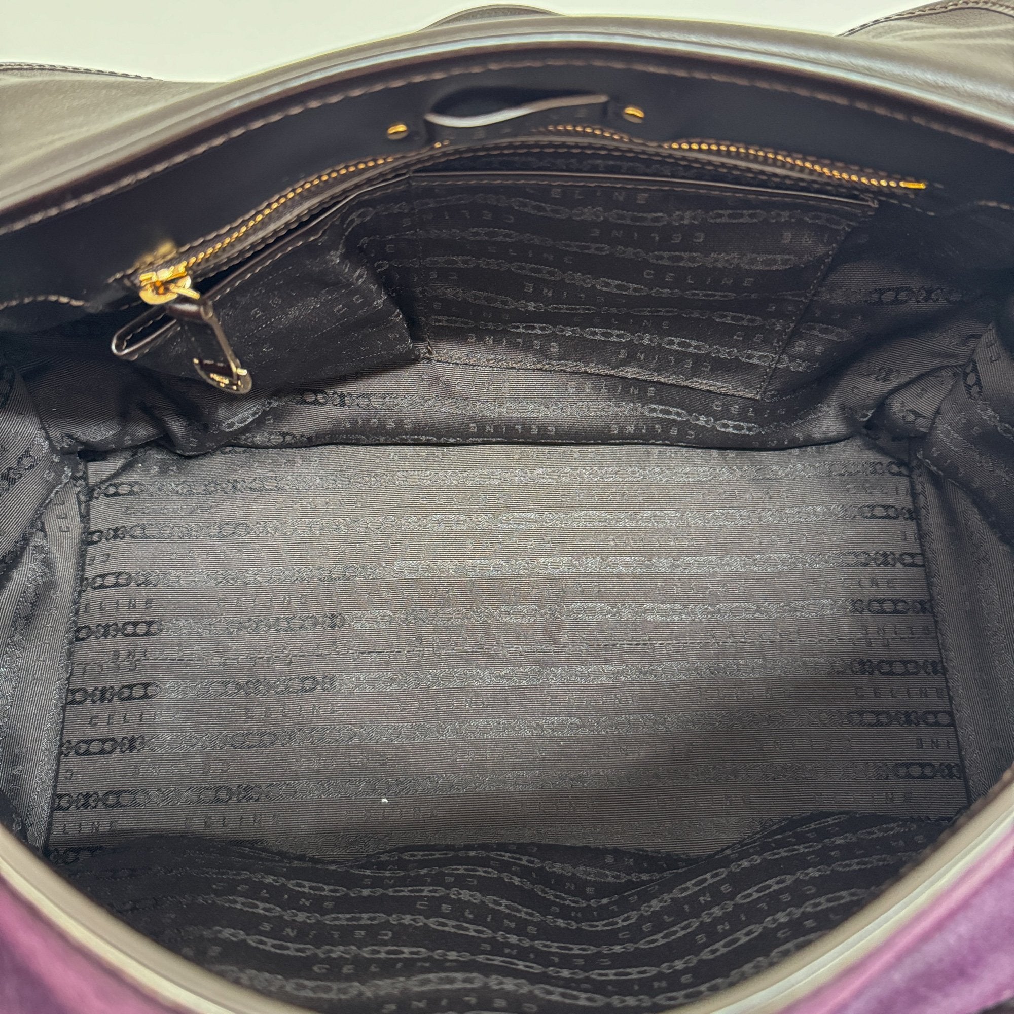 Harako Boston Purple Pony Hair Shoulder Bag