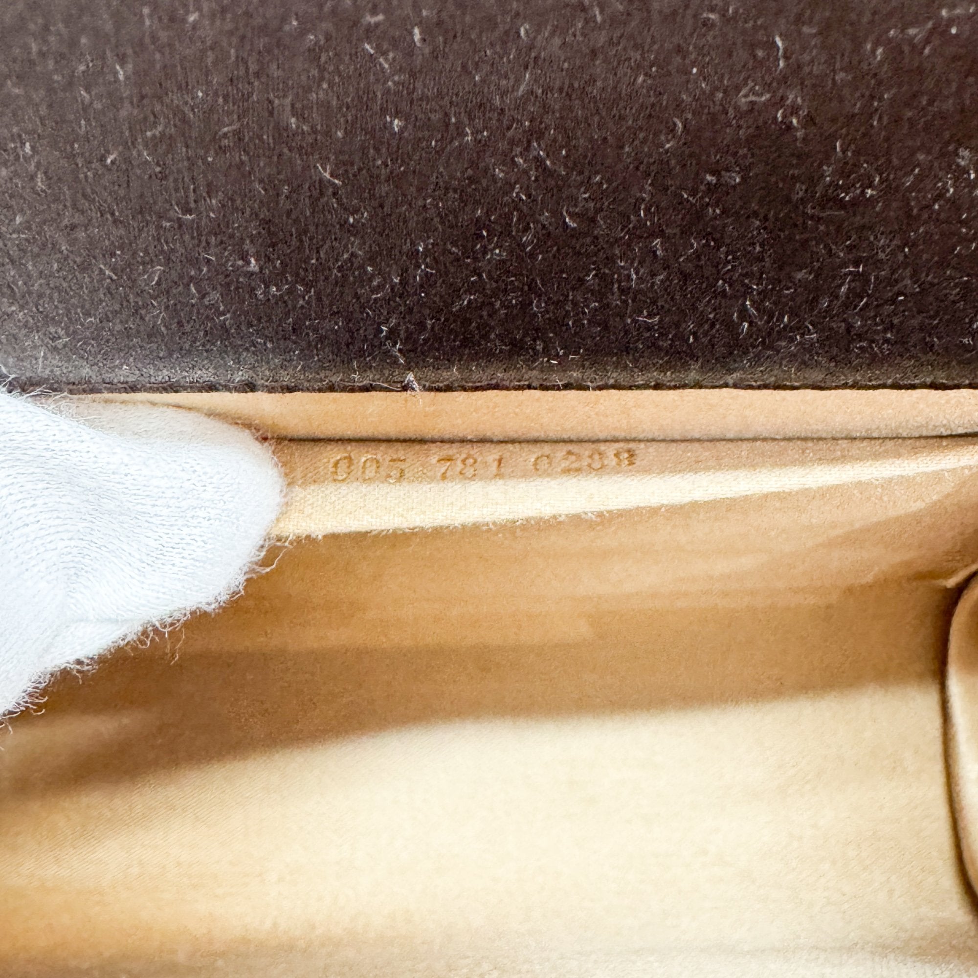 Brown Satin Shoulder Bag