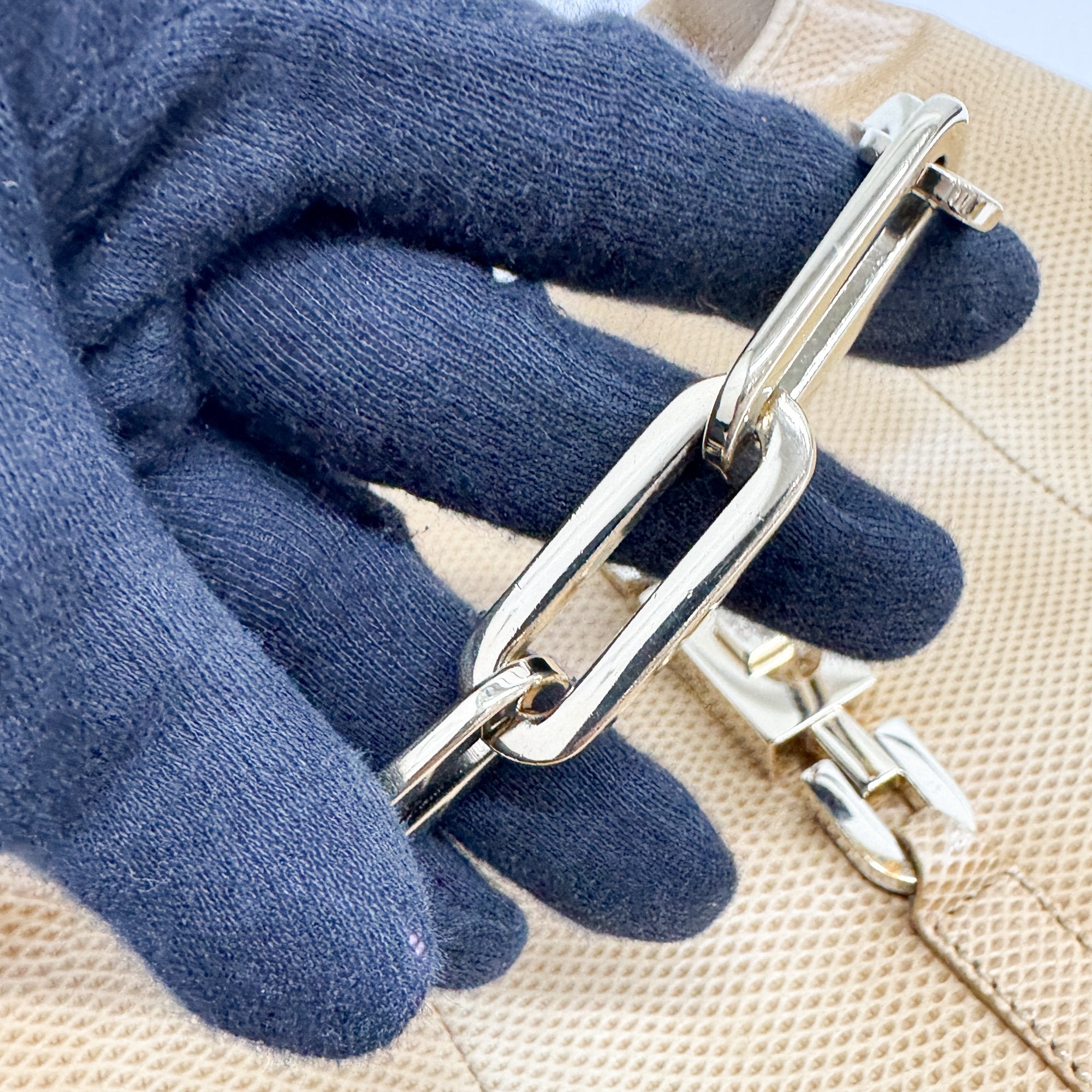 Jackie Yellow Lizzard Embossed Shoulder Bag