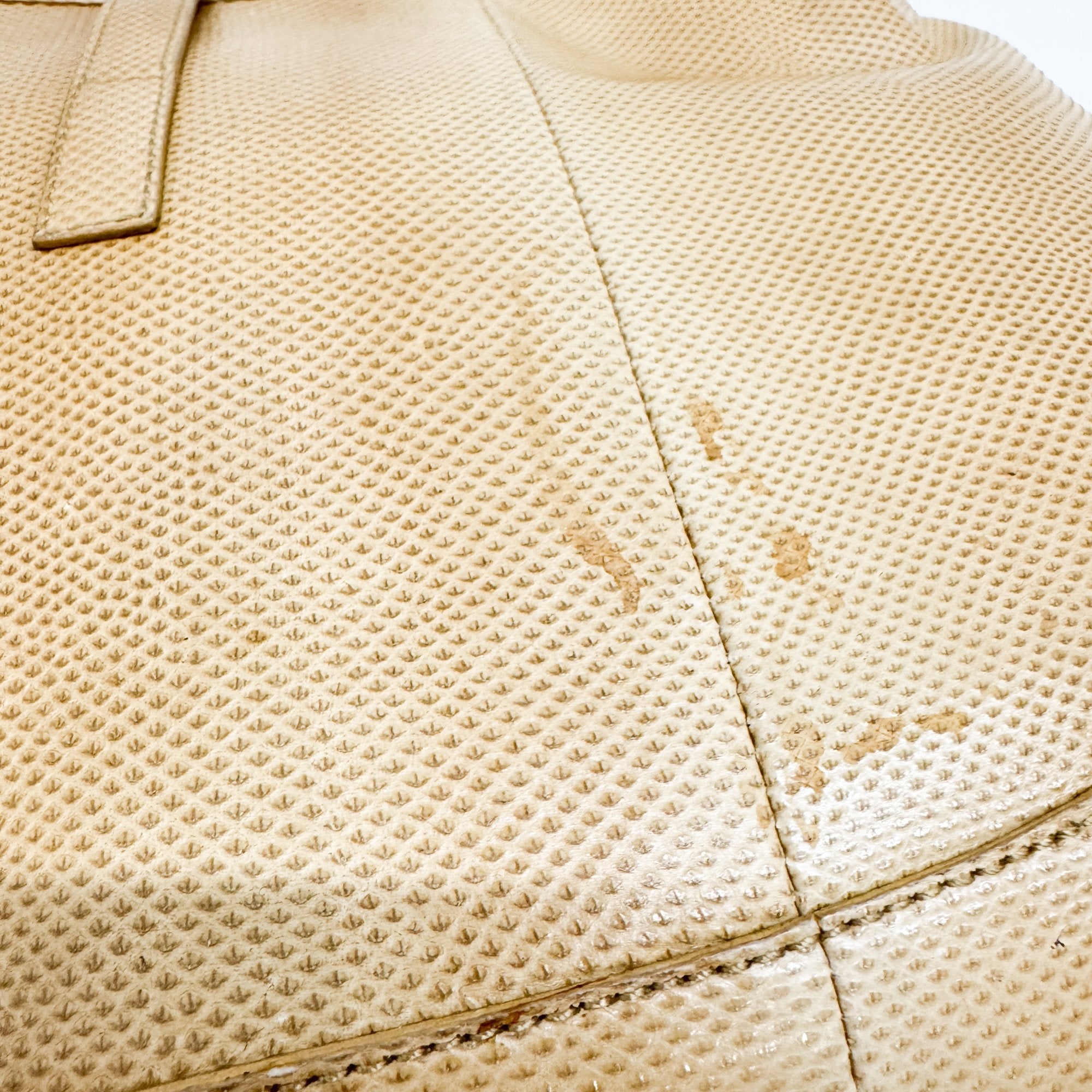 Jackie Yellow Lizzard Embossed Shoulder Bag