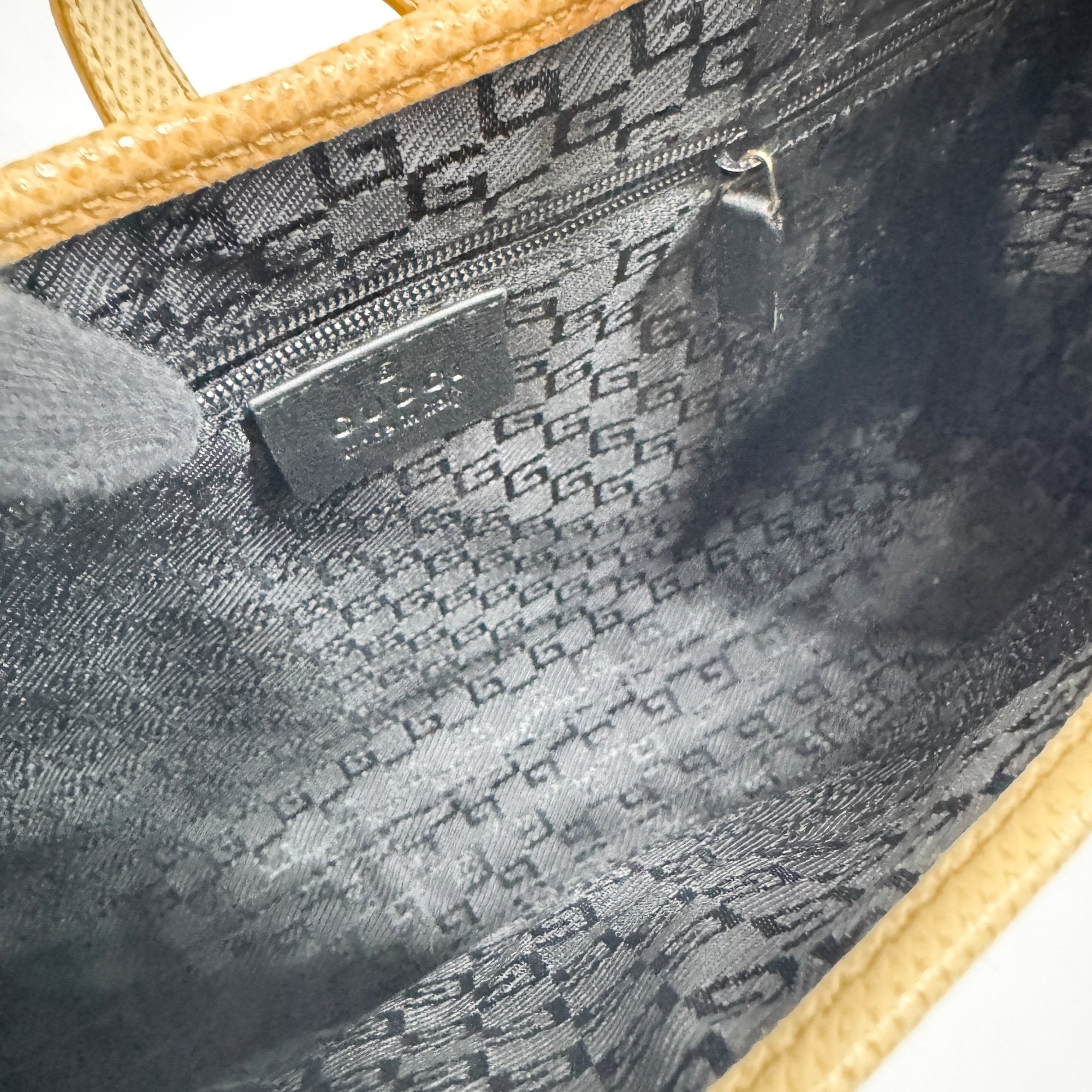 Jackie Yellow Lizzard Embossed Shoulder Bag