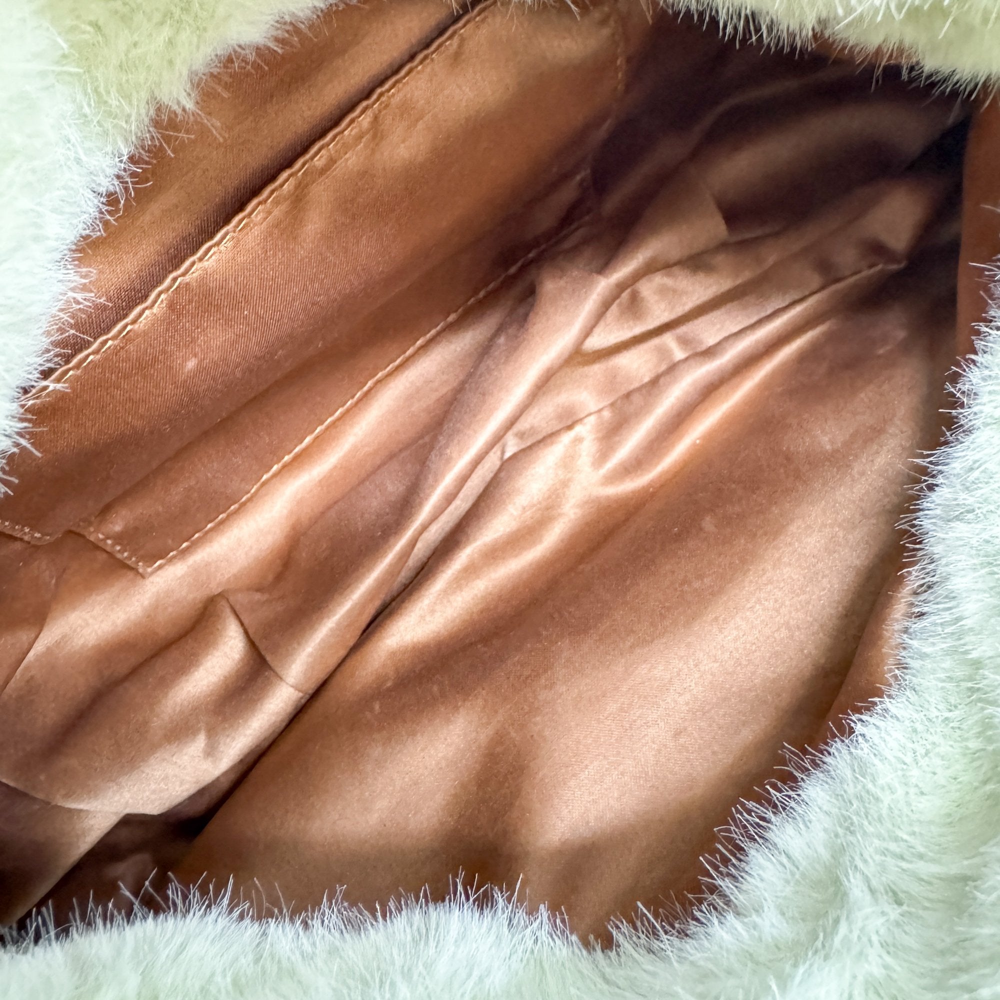 Mia Green fur Shoulder Bag