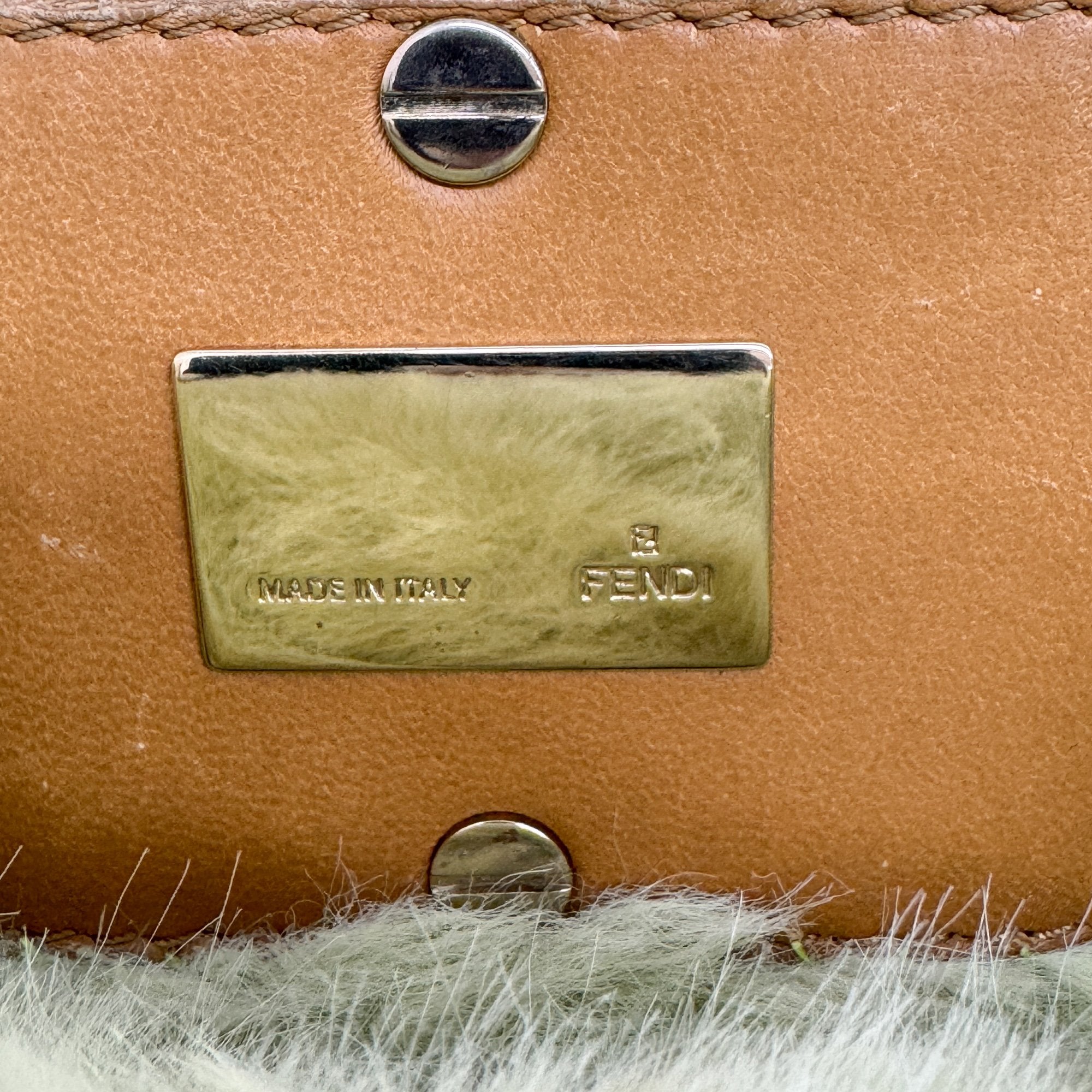 Mia Green fur Shoulder Bag