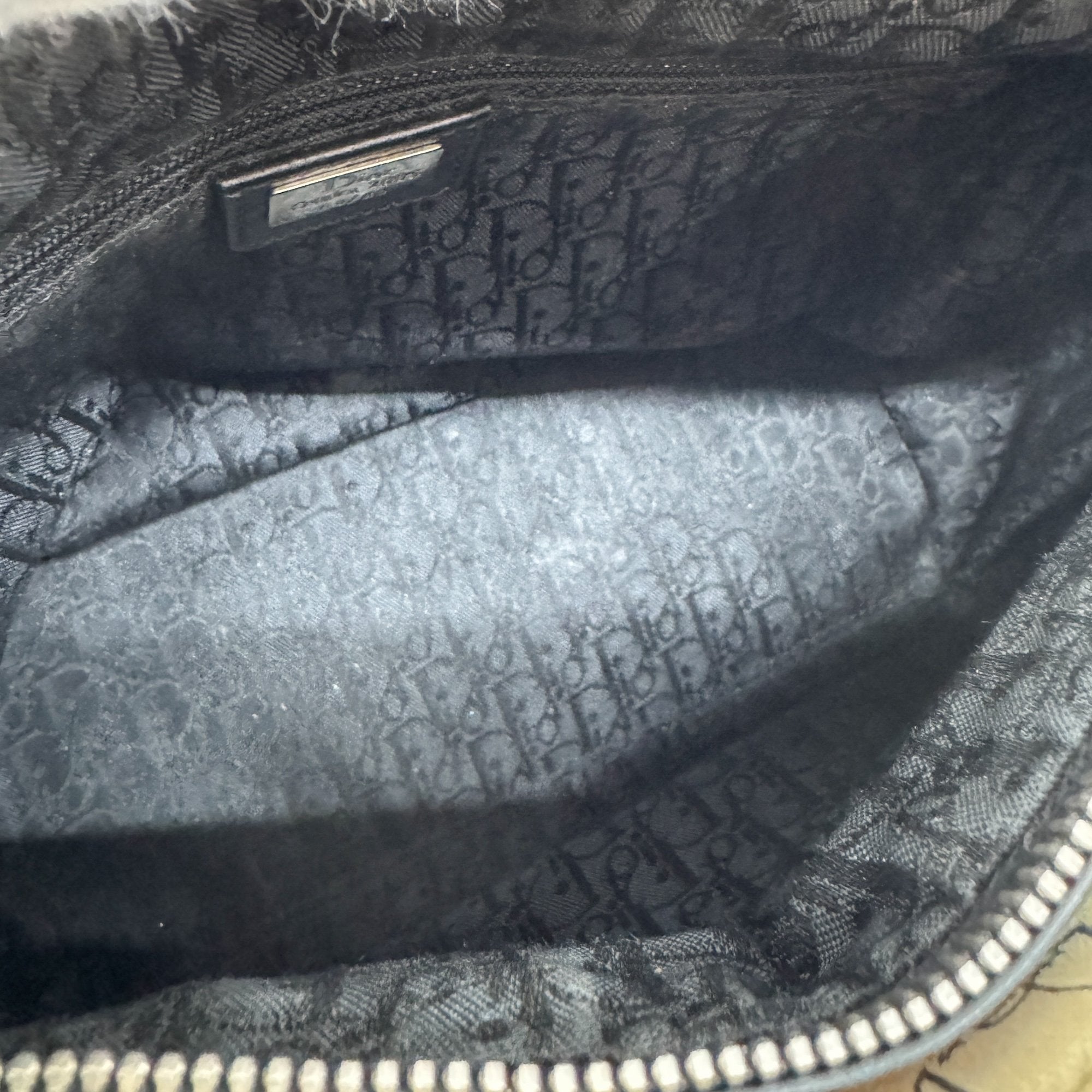 Lady Dior Beige Canvas Handbag