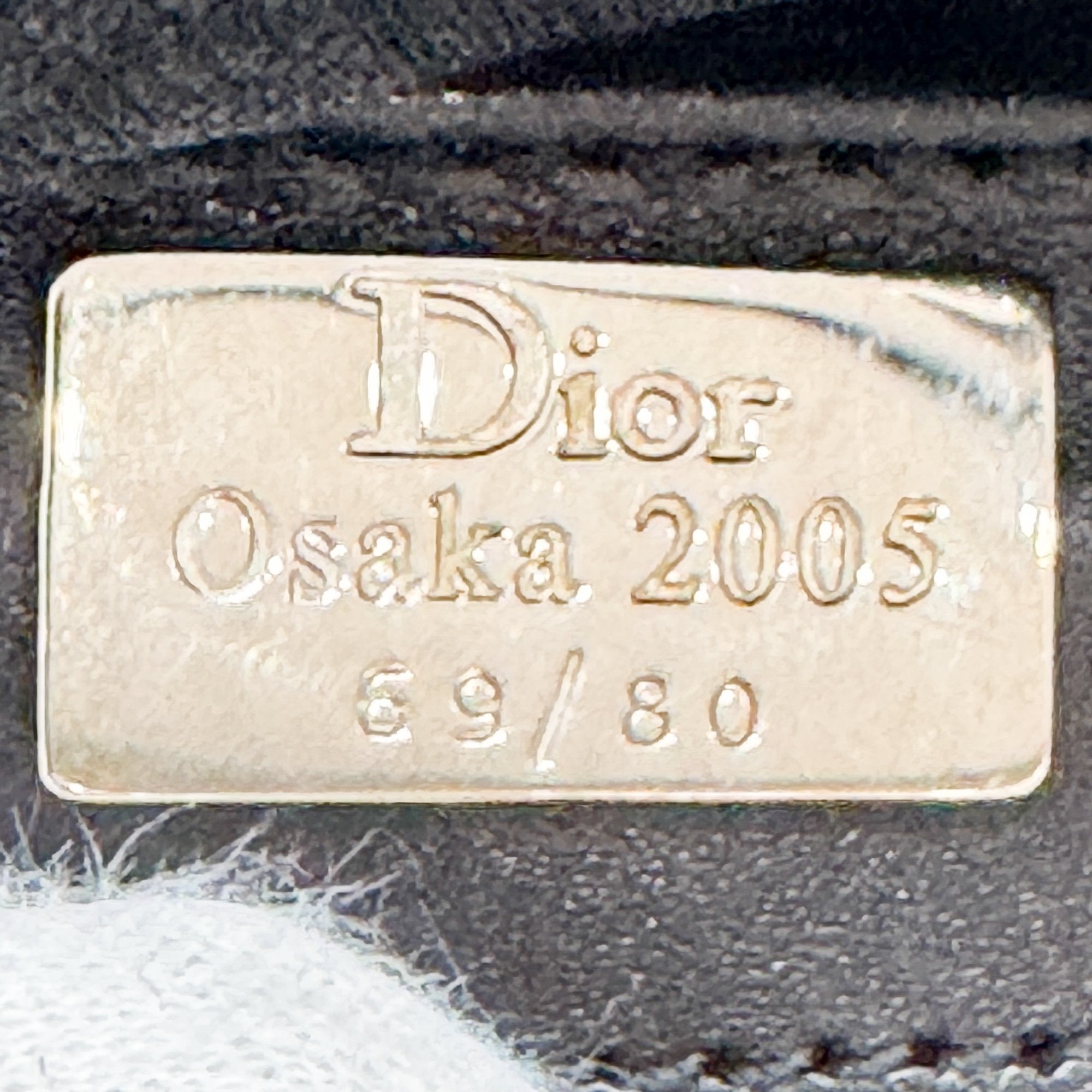 Lady Dior Beige Canvas Handbag