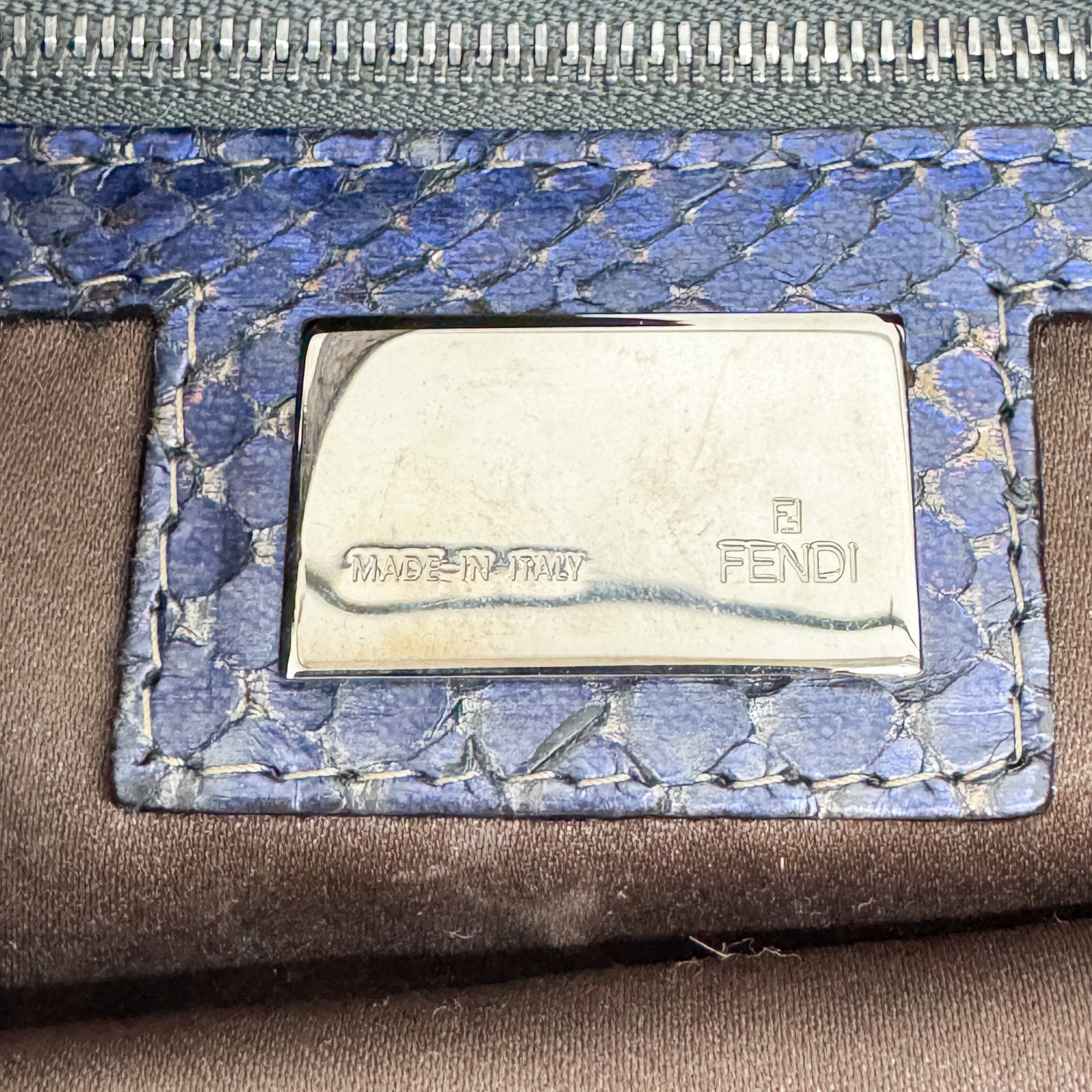 Baguette Olive Green Velvet Shoulder Bag