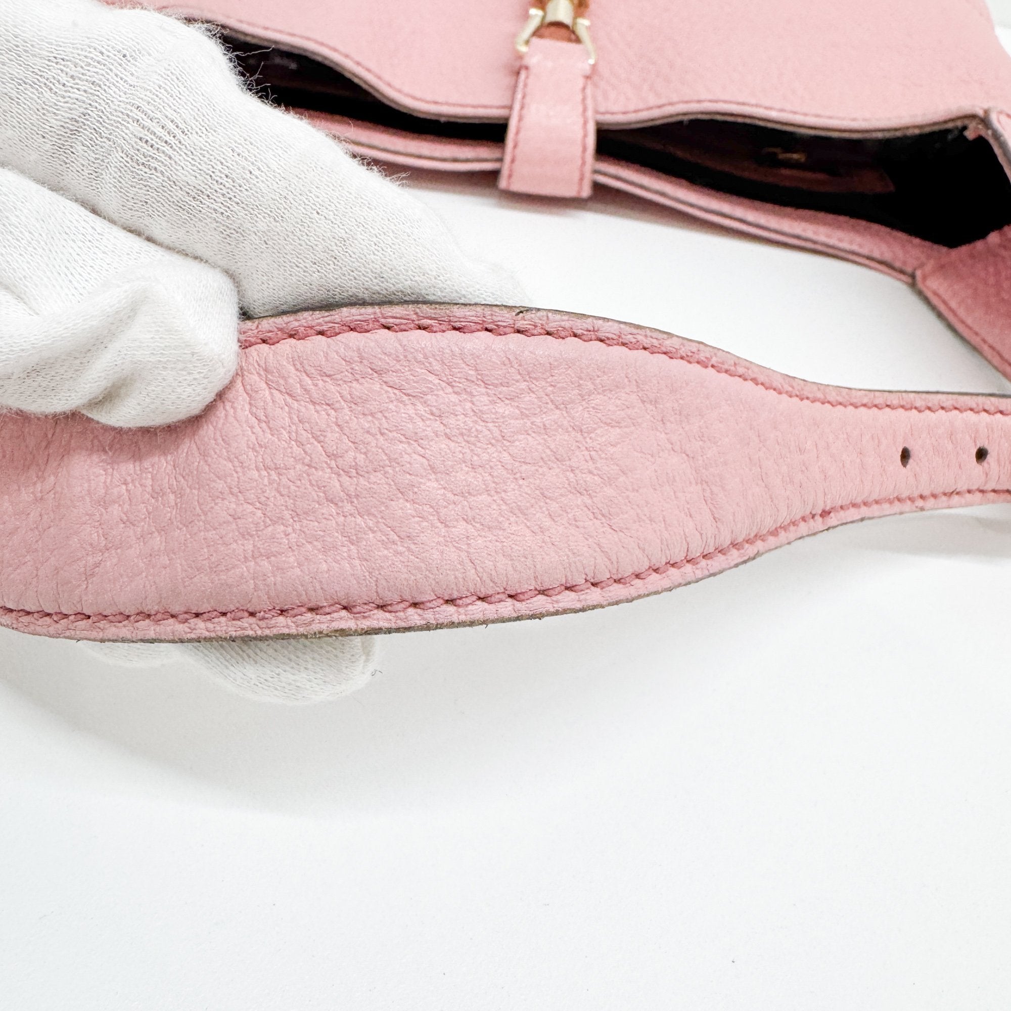 Jackie Pink Leather Shoulder Bag