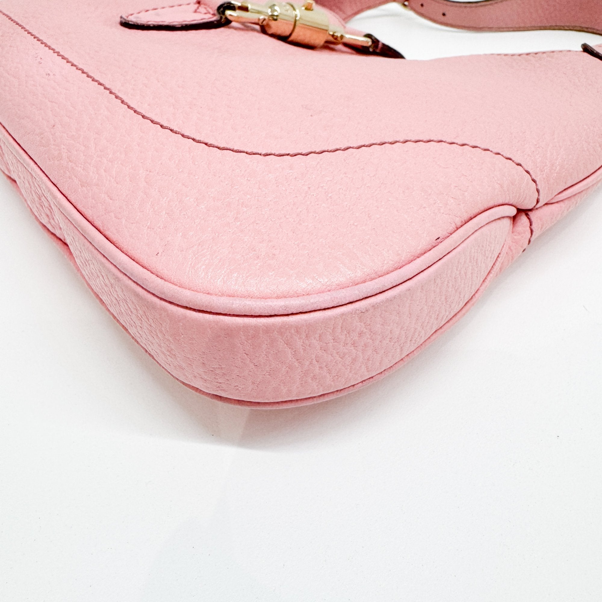 Jackie Pink Leather Shoulder Bag