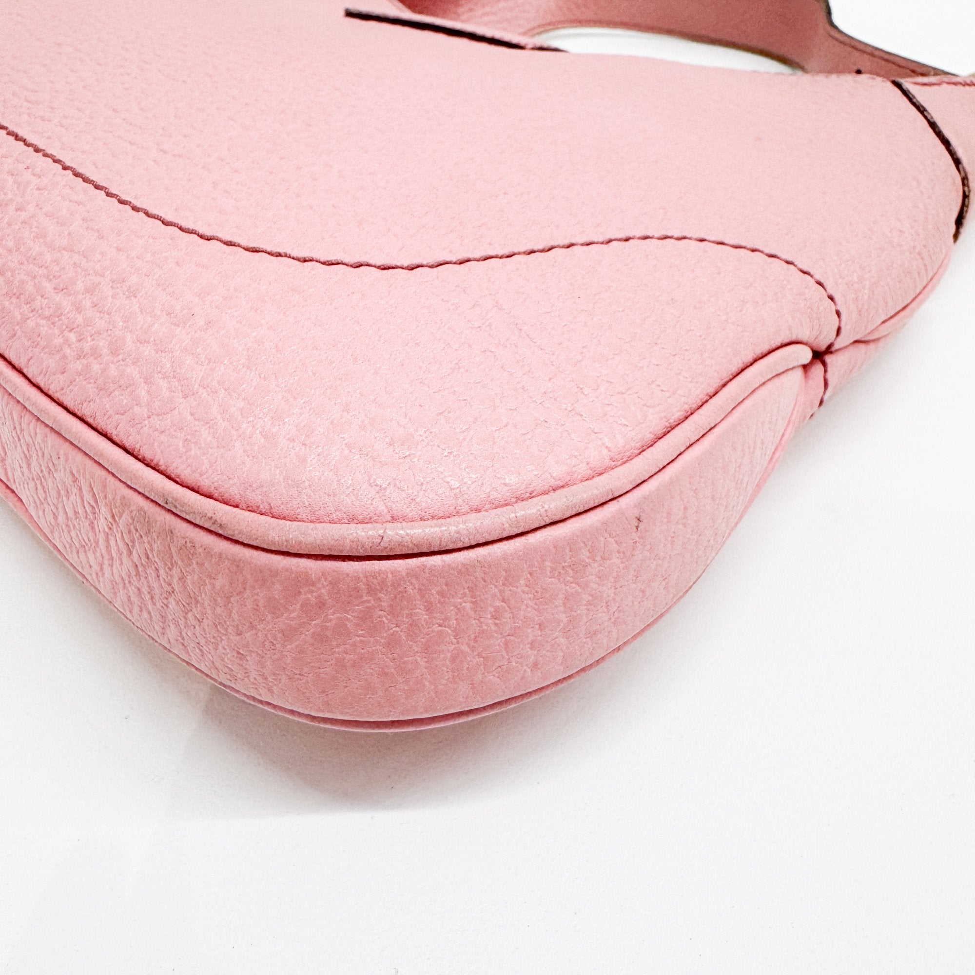 Jackie Pink Leather Shoulder Bag