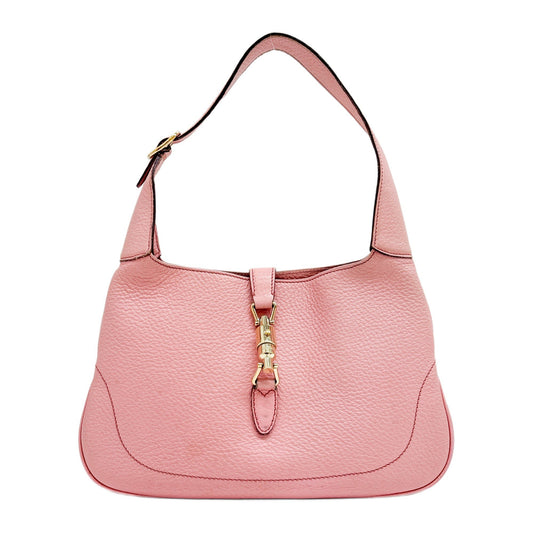 Jackie Pink Leather Shoulder Bag