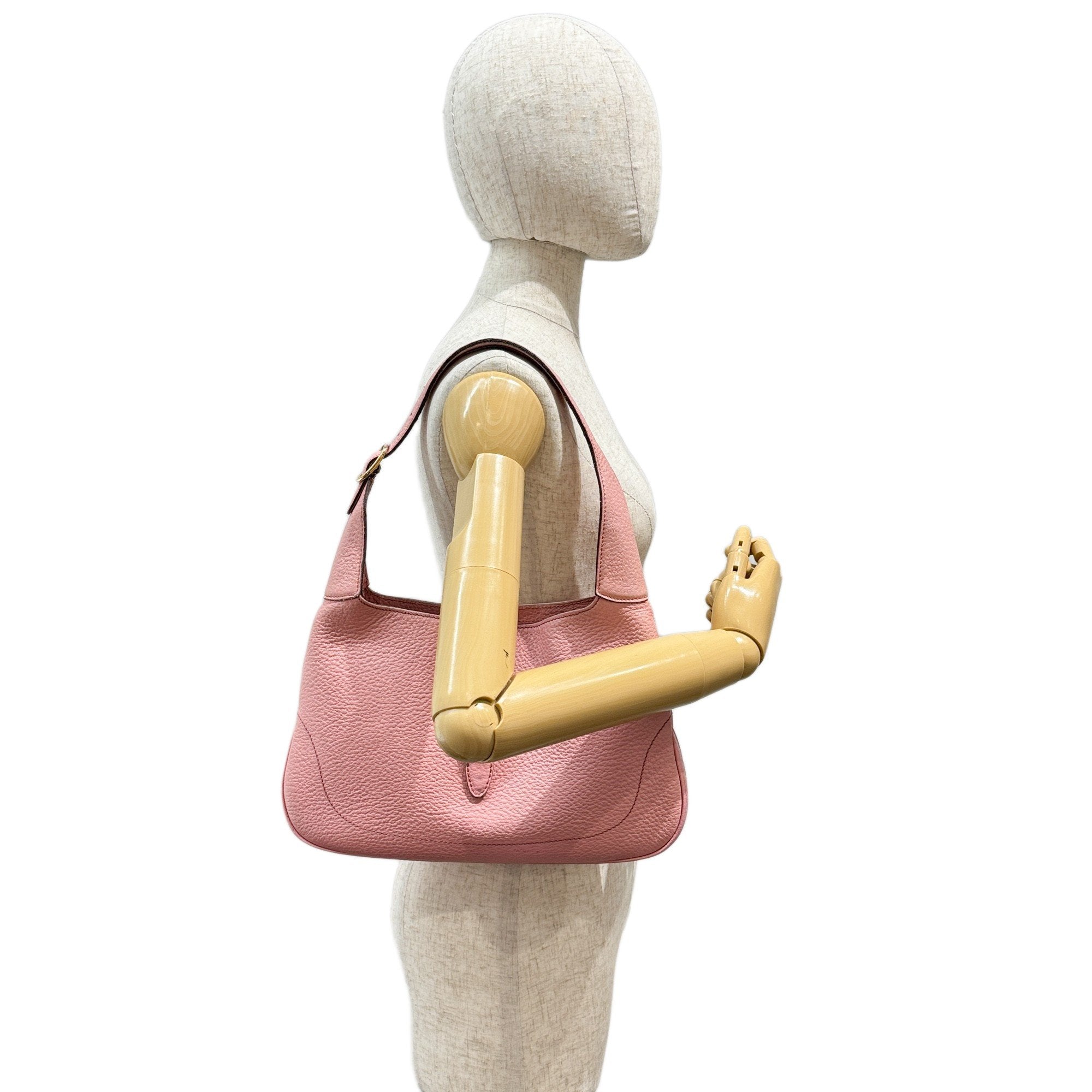Jackie Pink Leather Shoulder Bag